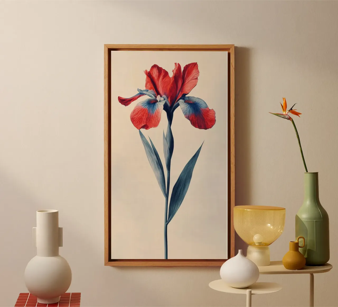 Bloom tela con Cornice a cassetta da Art Unleashed