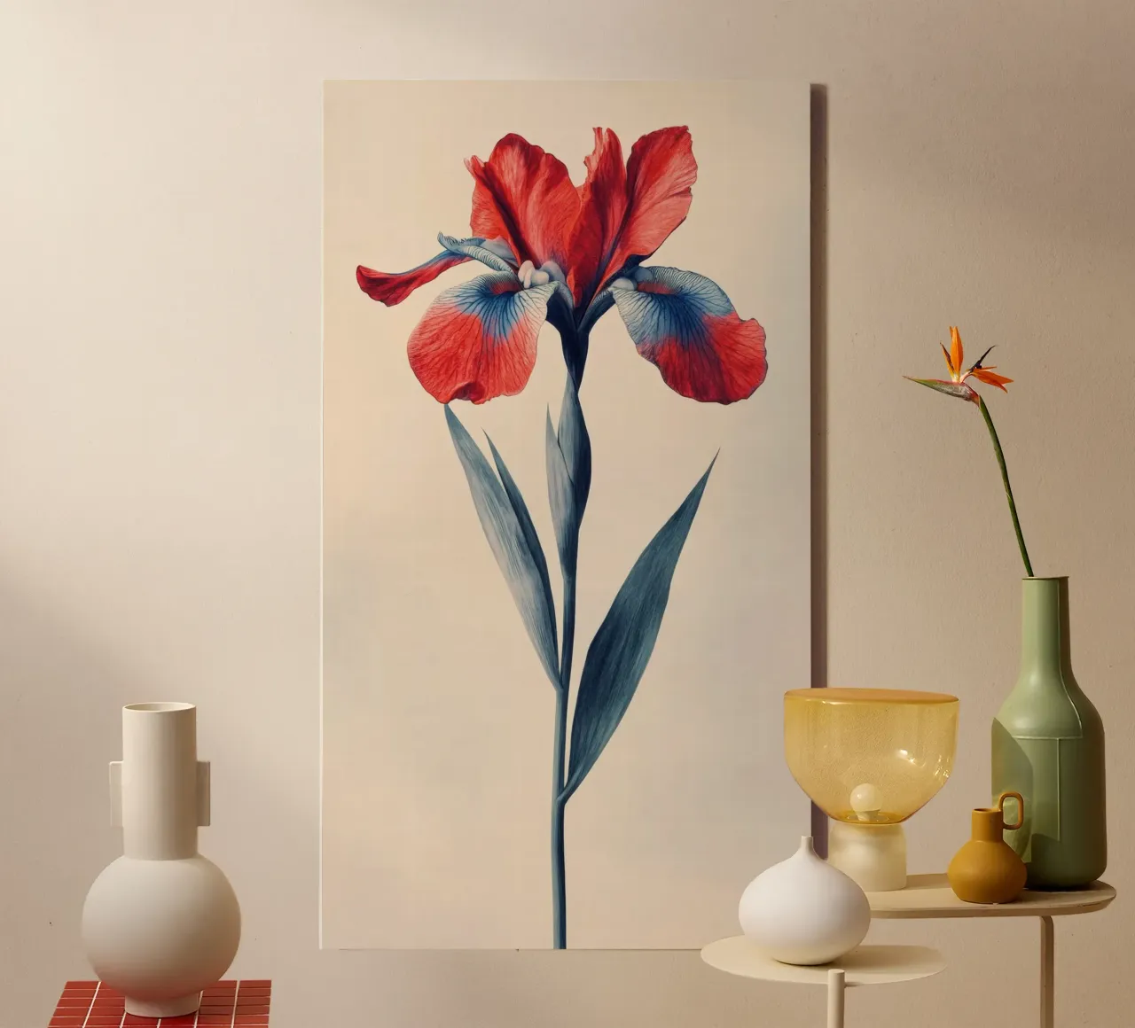 Bloom tela con Cornice a cassetta da Art Unleashed