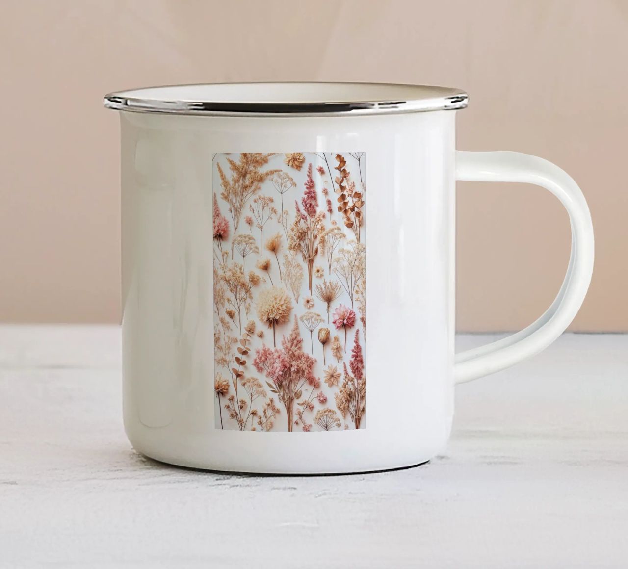 Sussurri di una stagione passata tazza in smalto da VintageBotanics