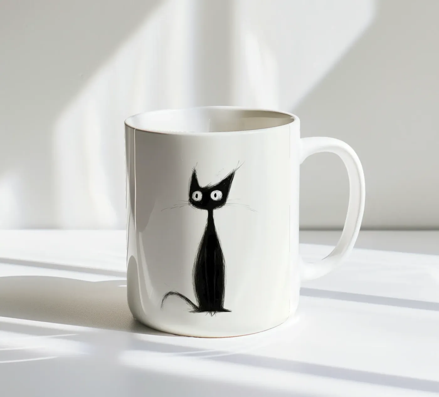 Scratch ceramic mug by Art Unleashed