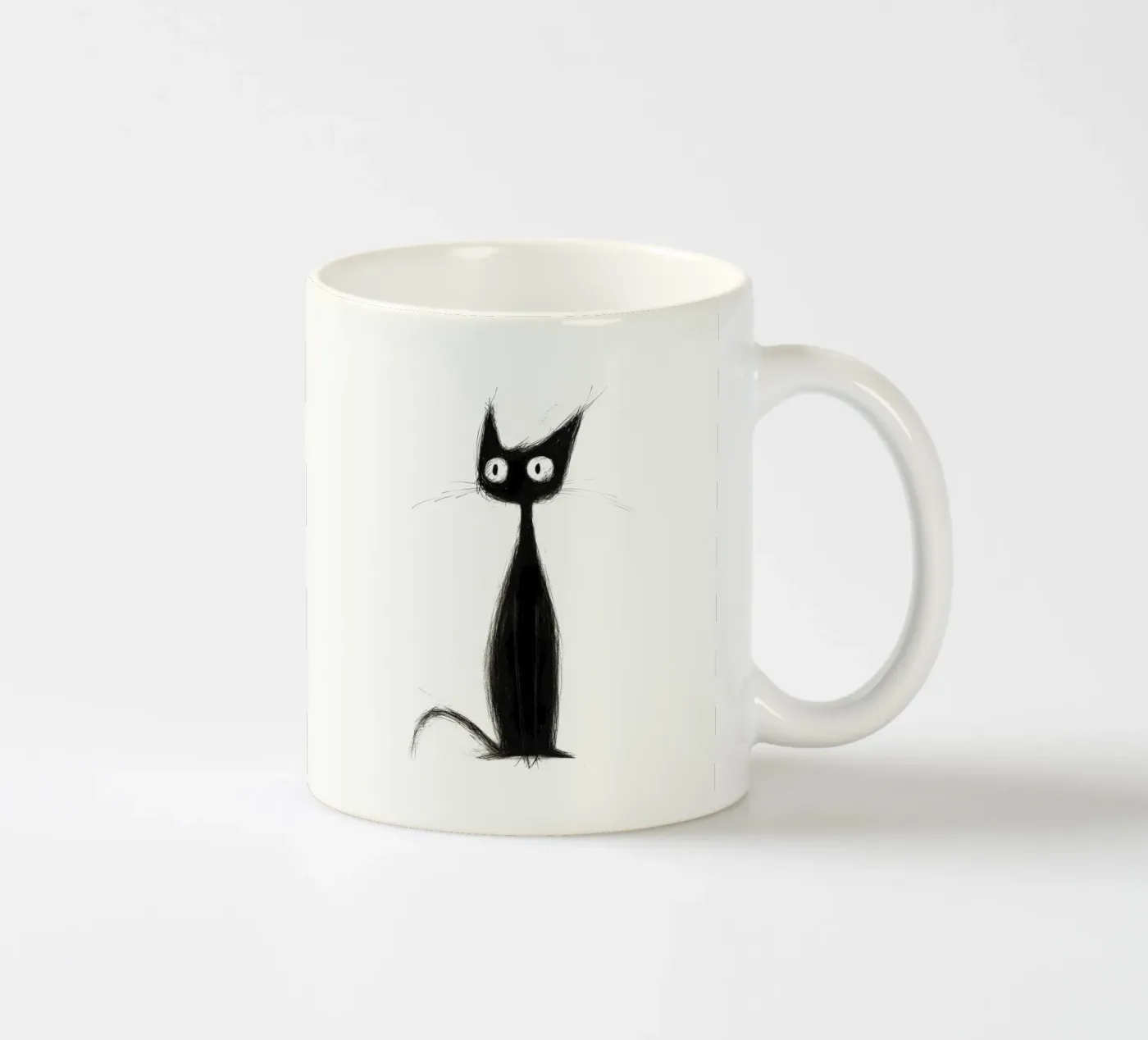 Scratch ceramic mug by Art Unleashed