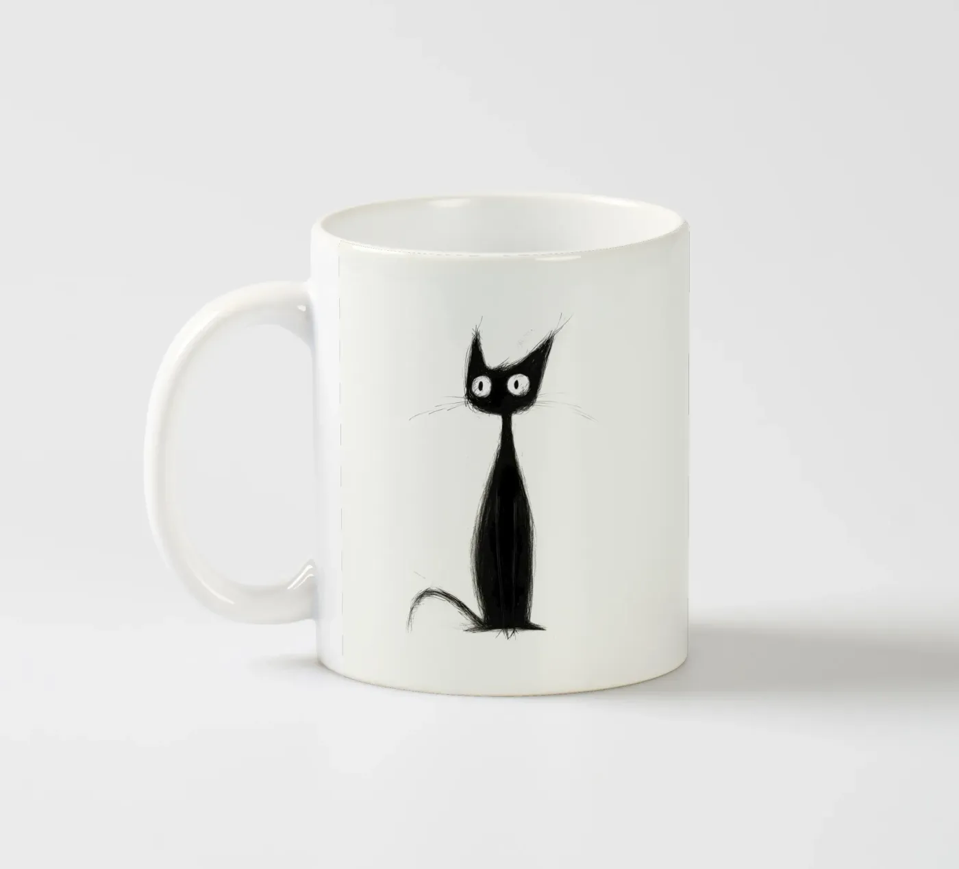 Scratch ceramic mug by Art Unleashed
