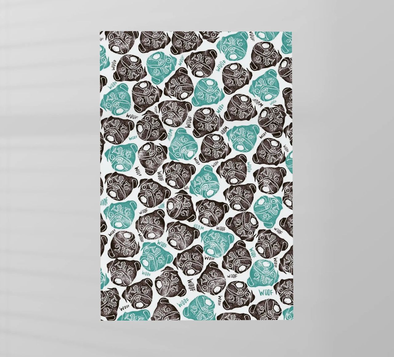 The Barking Pug pellicola backlit da Pom Graphic Design