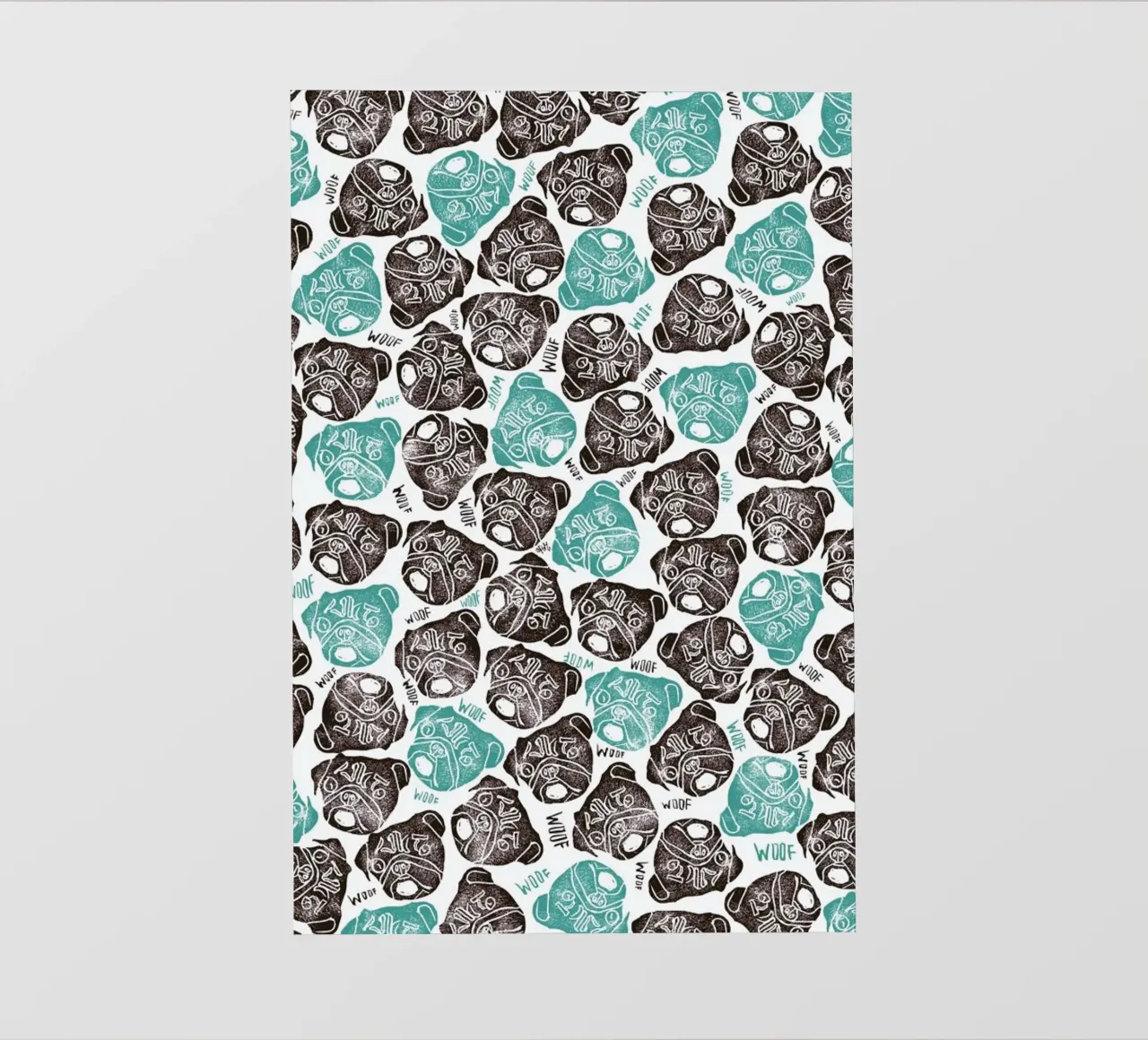 The Barking Pug pellicola backlit da Pom Graphic Design