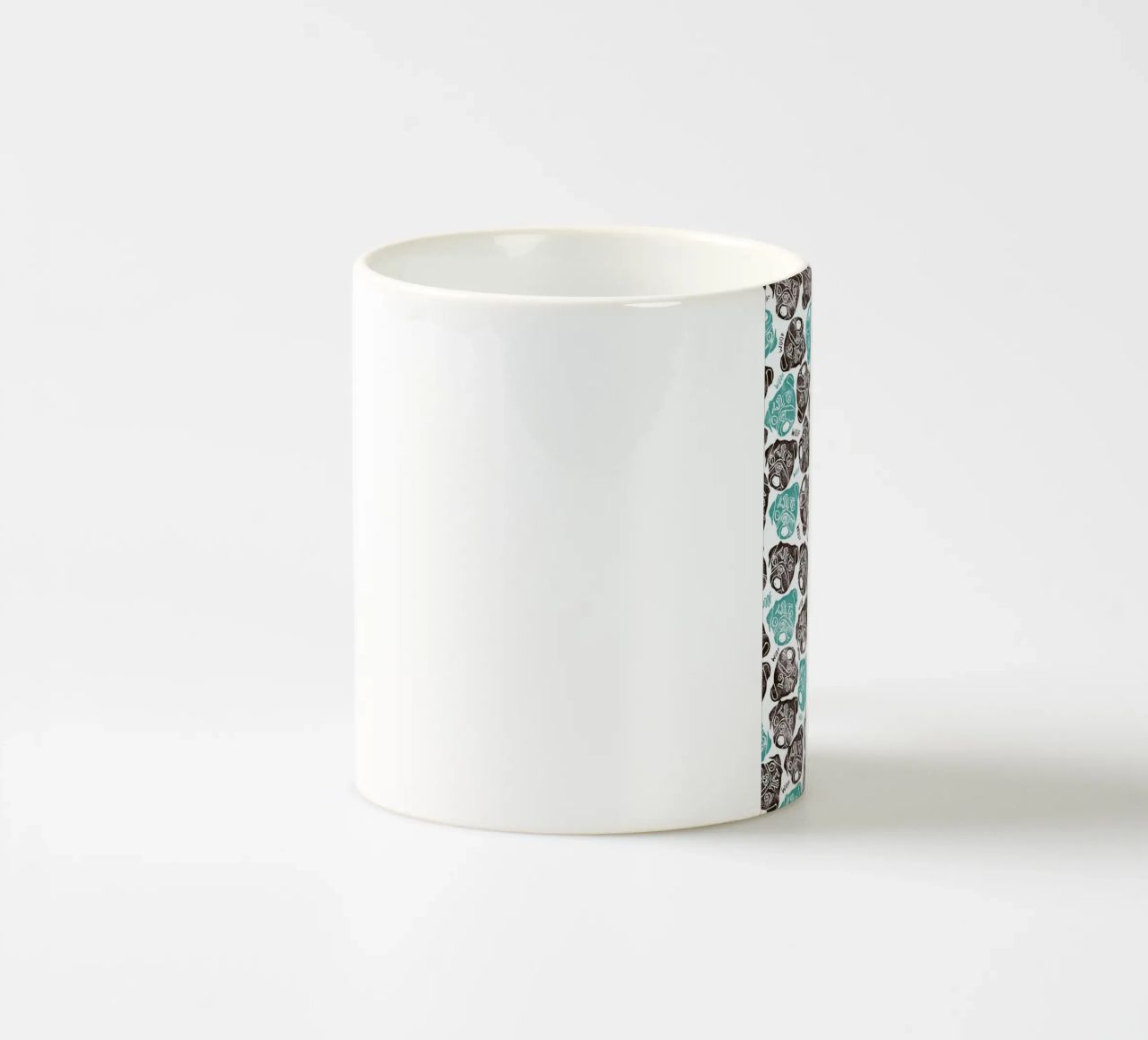 The Barking Pug tazza in ceramica da Pom Graphic Design