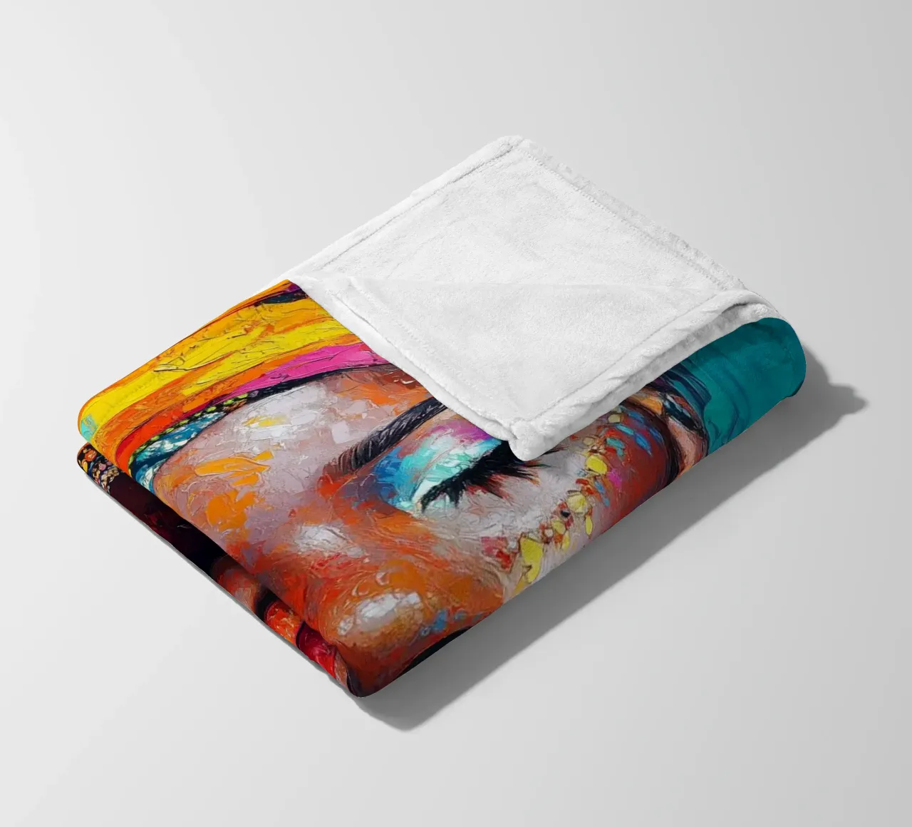 African pearls beauty fleece blanket by Carinaprint