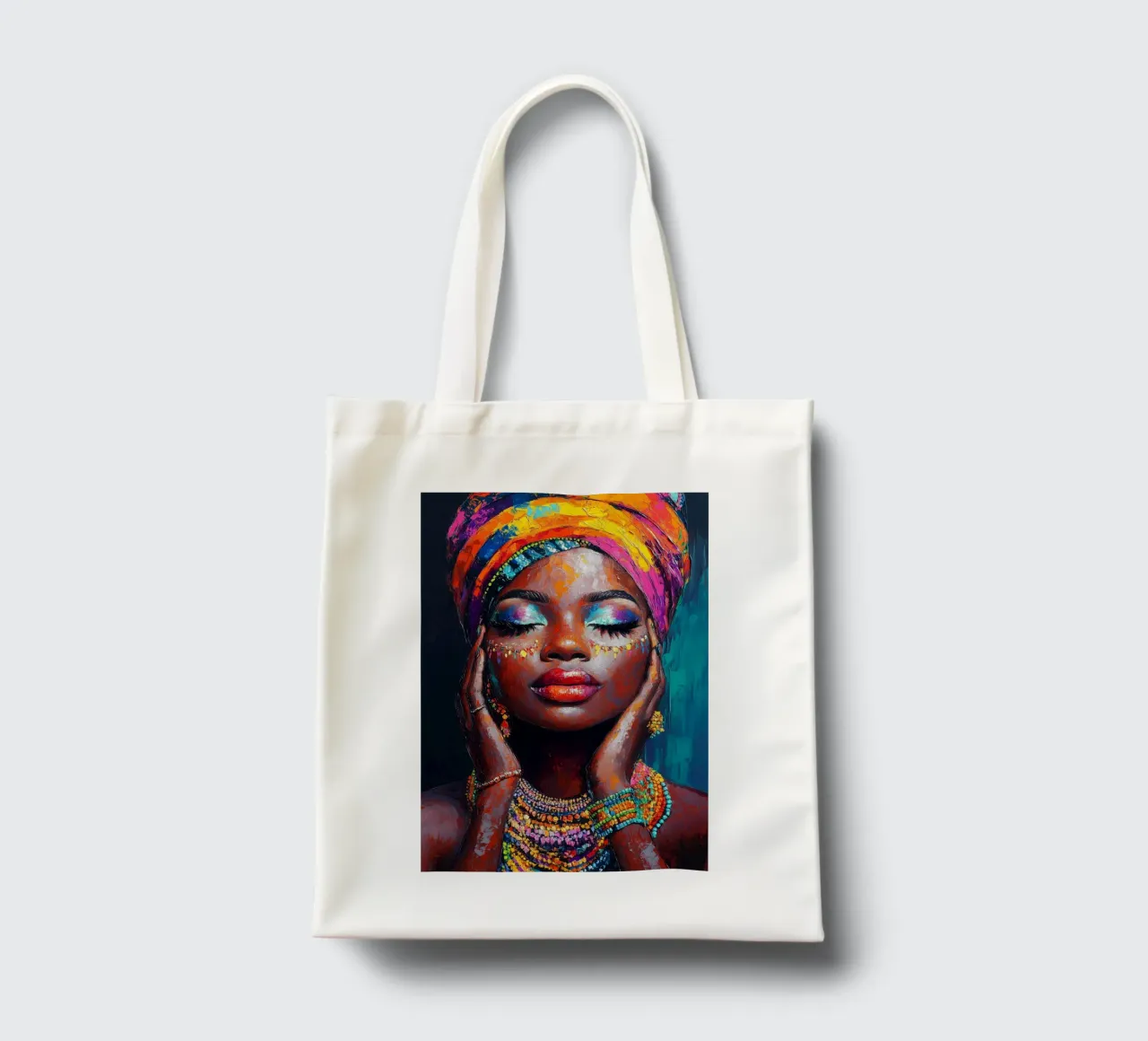 African pearls beauty tote bag by Carinaprint