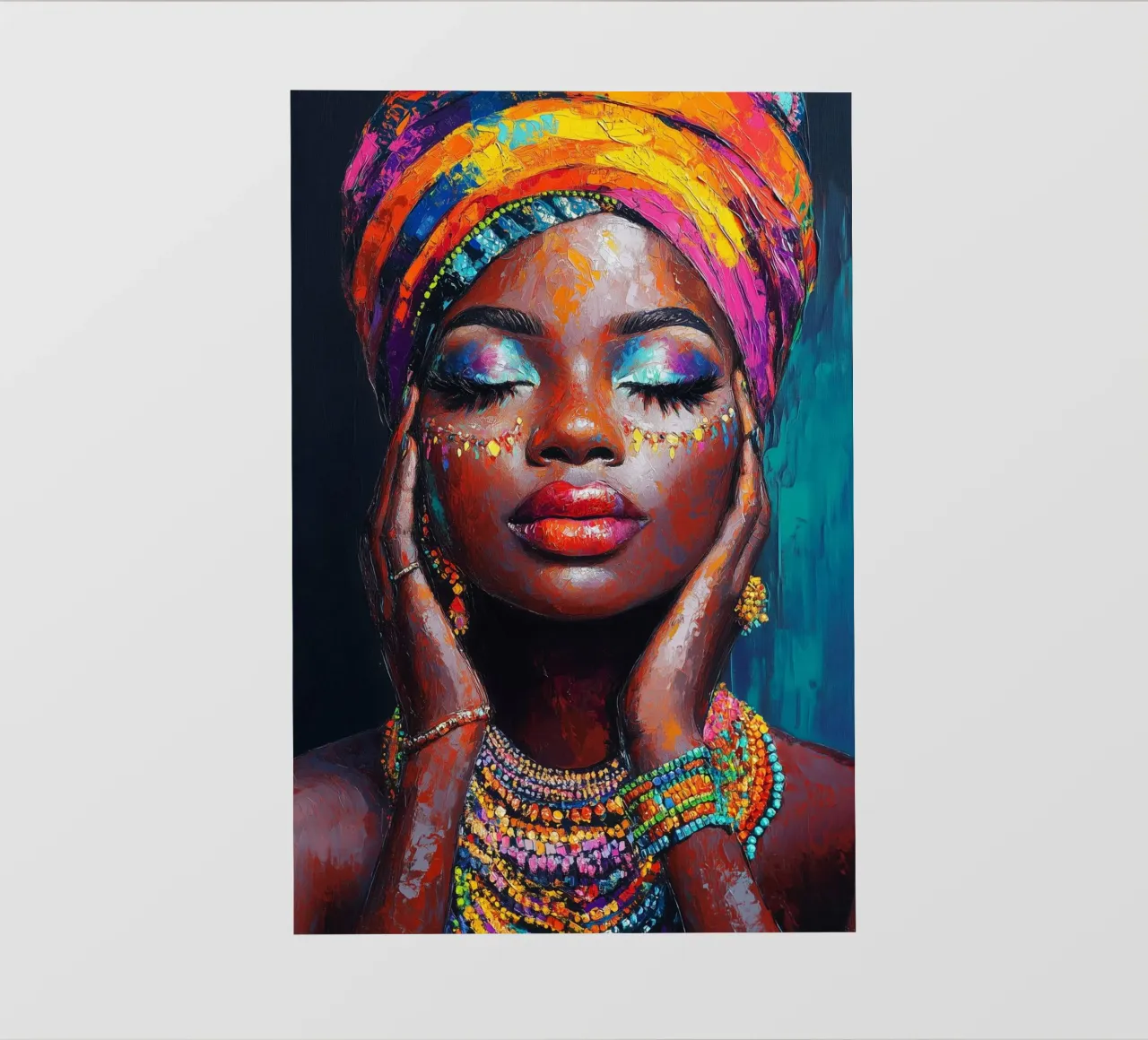 Bellezza delle perle africane telo in pvc da Carinaprint