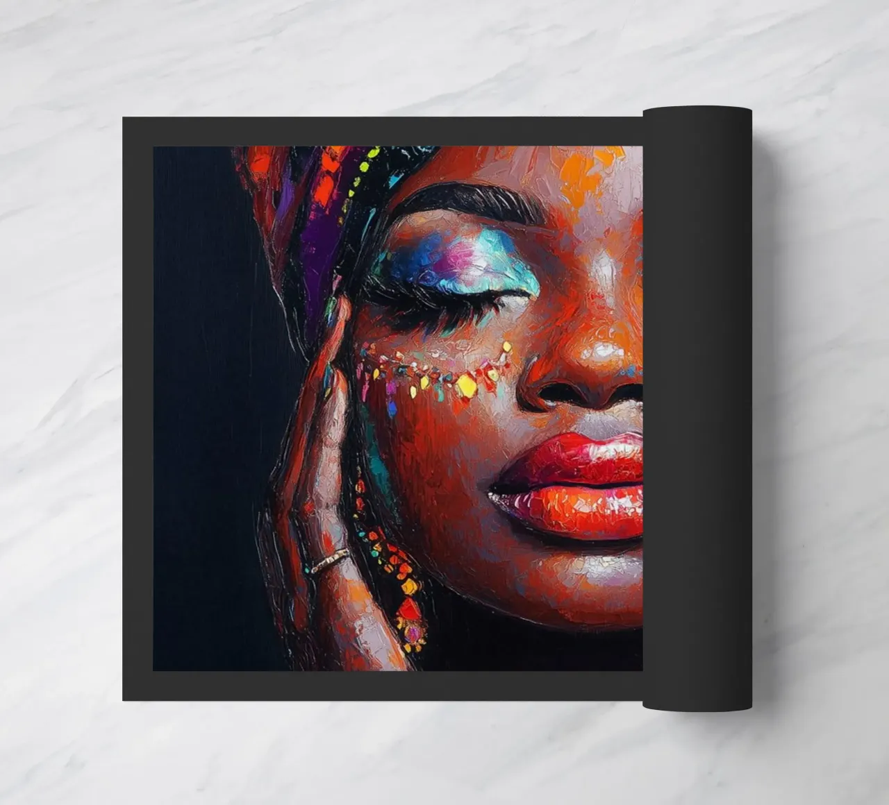 African pearls beauty doormat by Carinaprint