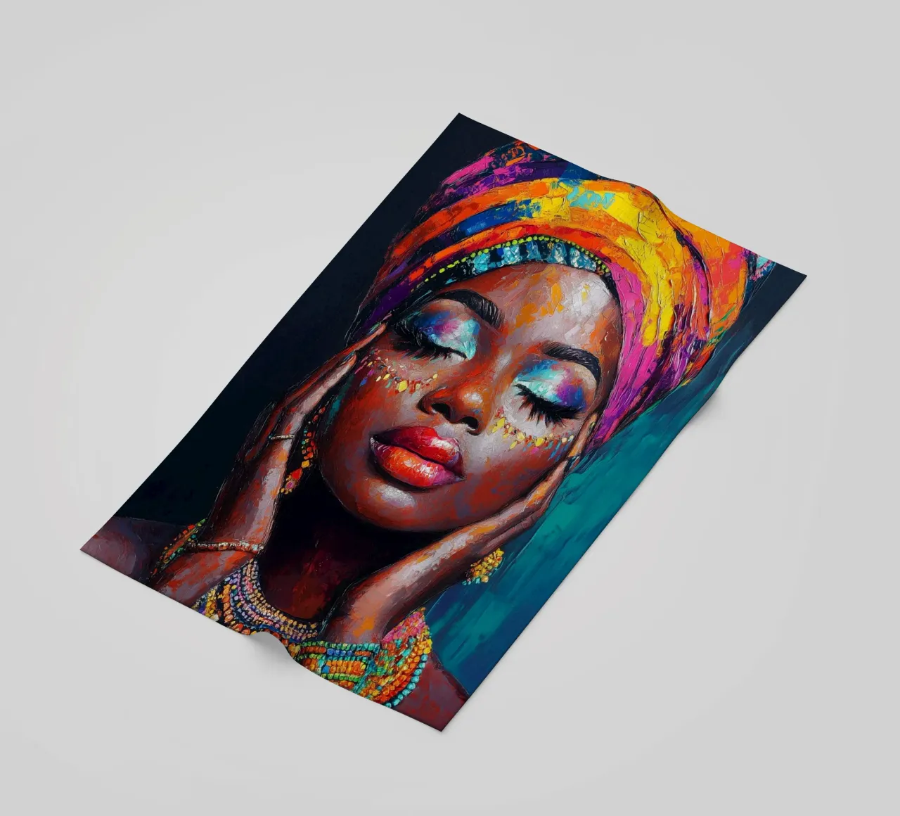 Bellezza delle perle africane telo mare da Carinaprint