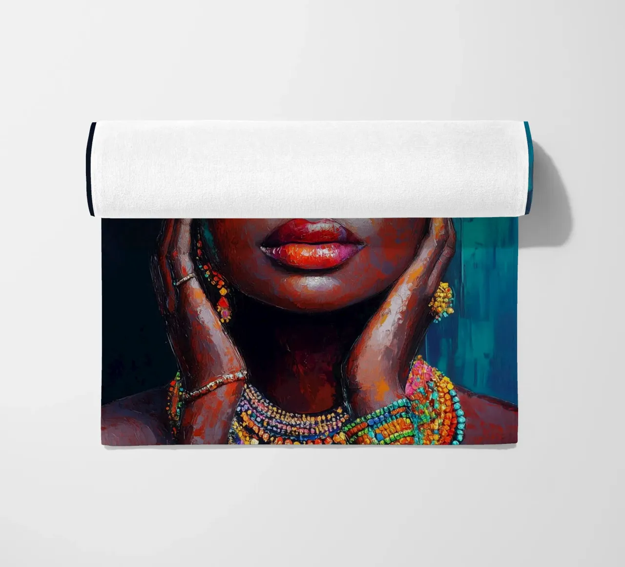 Bellezza delle perle africane telo mare da Carinaprint