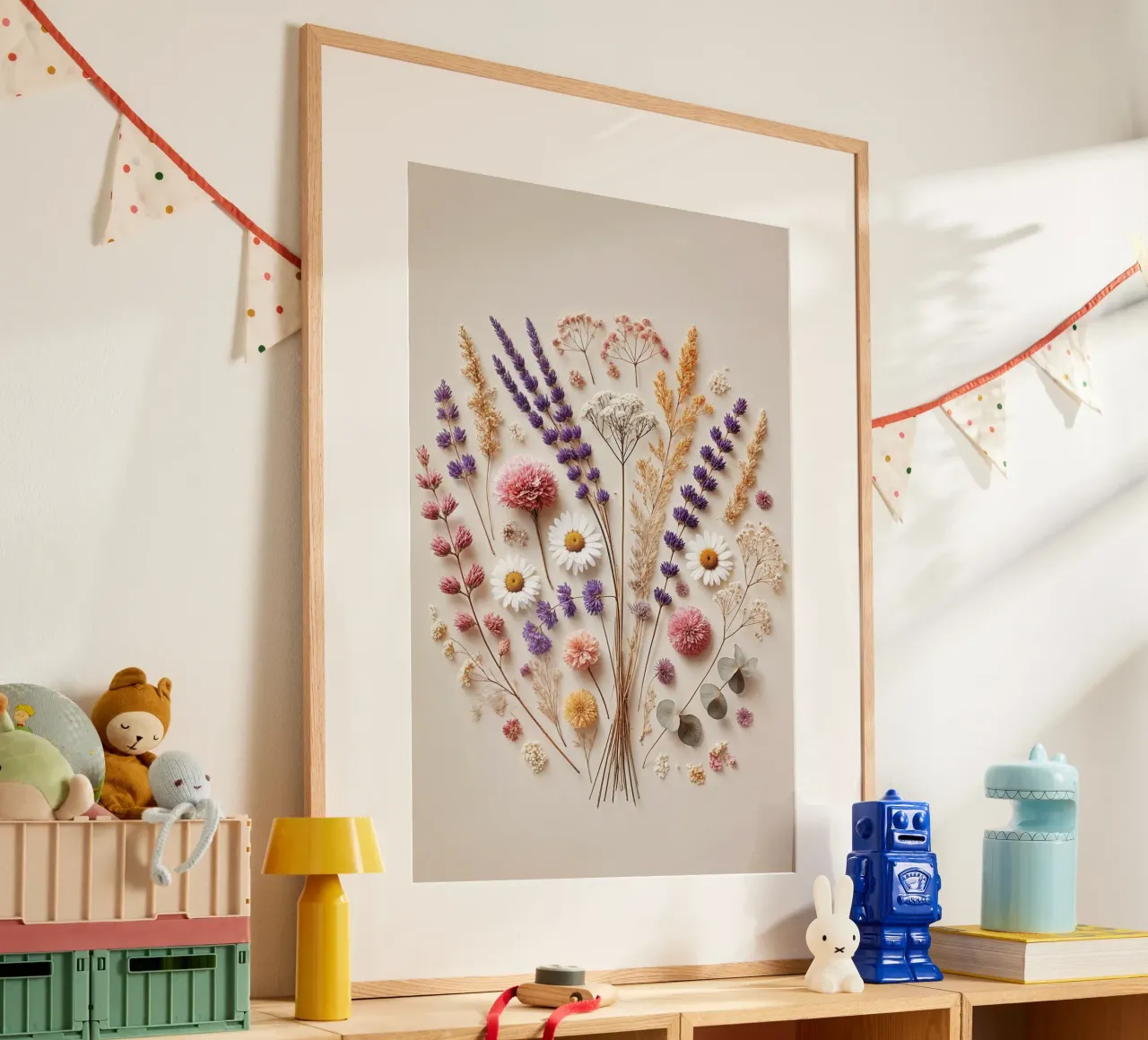 Momenti fugaci di tranquilla decadenza poster con telaio in legno da VintageBotanics