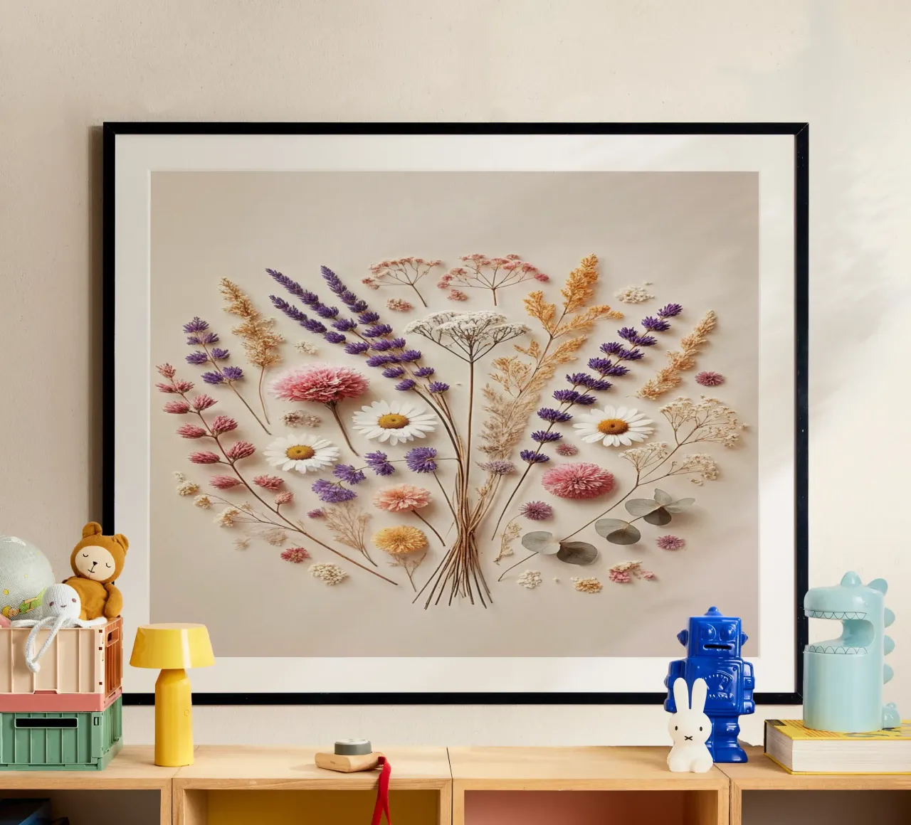 Momenti fugaci di tranquilla decadenza poster con telaio in legno da VintageBotanics