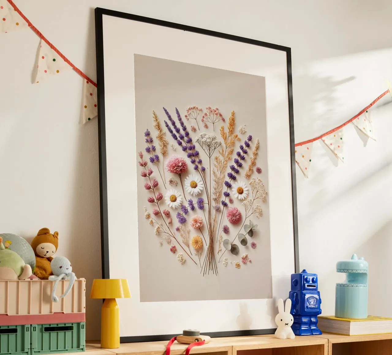 Momenti fugaci di tranquilla decadenza poster con telaio in legno da VintageBotanics