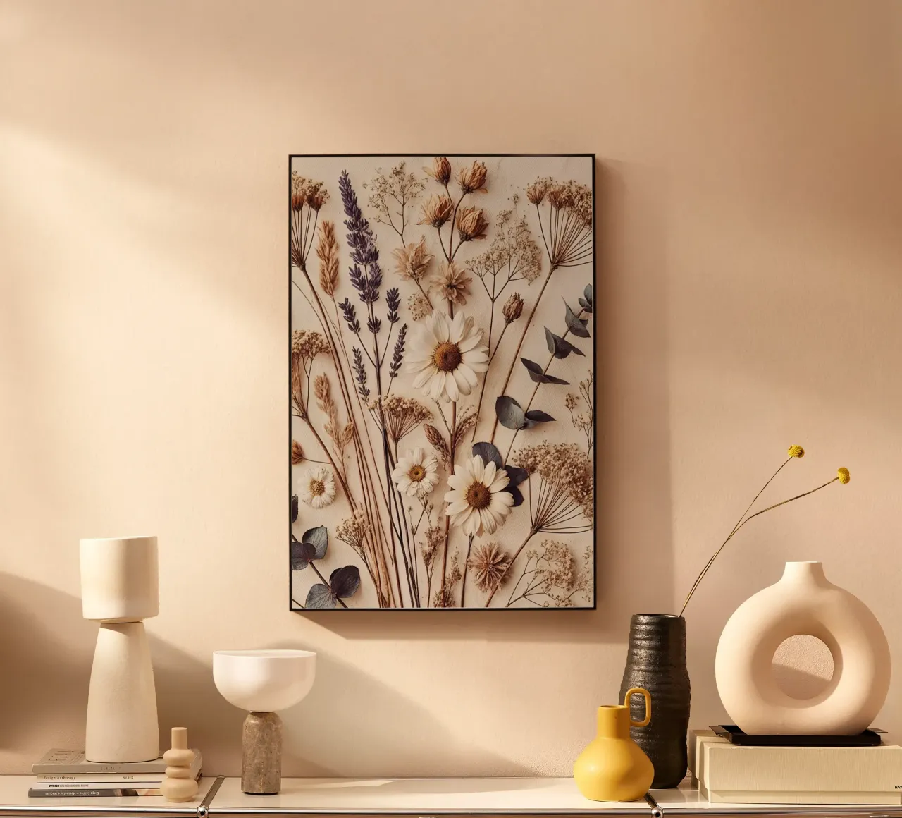 Whispers of Soft Elegance acrylic glass by VintageBotanics