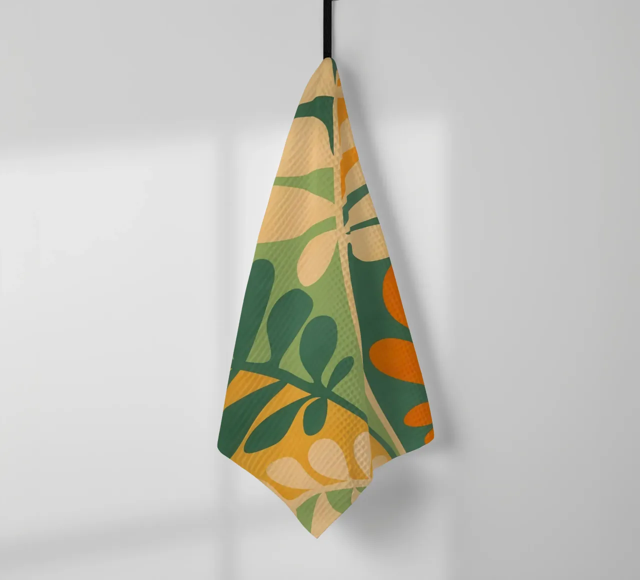 Piante boho anni '70 di tendenza in colori retrò canovaccio da cucina da Autofocus