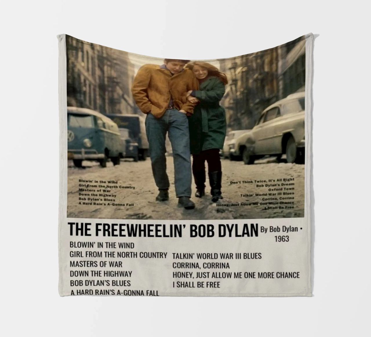 the freewheelin bob dylan fleecedeken van SoundStudio