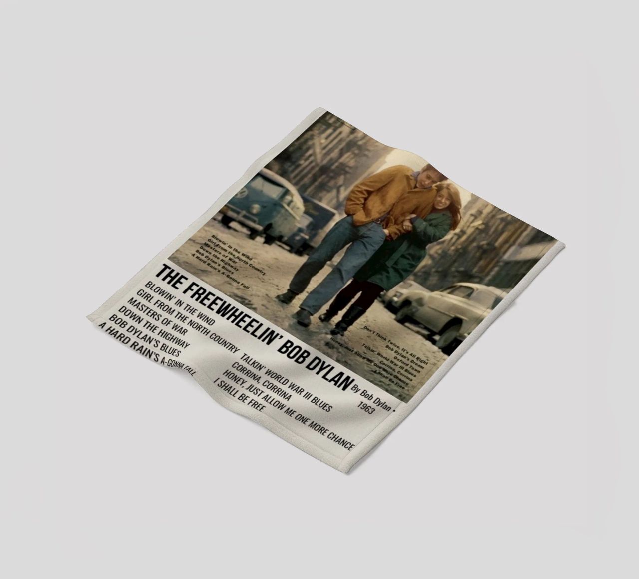the freewheelin bob dylan fleecedeken van SoundStudio