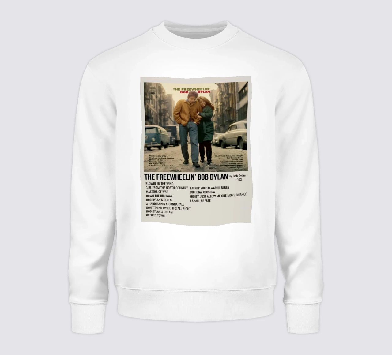 the freewheelin bob dylan sweatshirt van SoundStudio