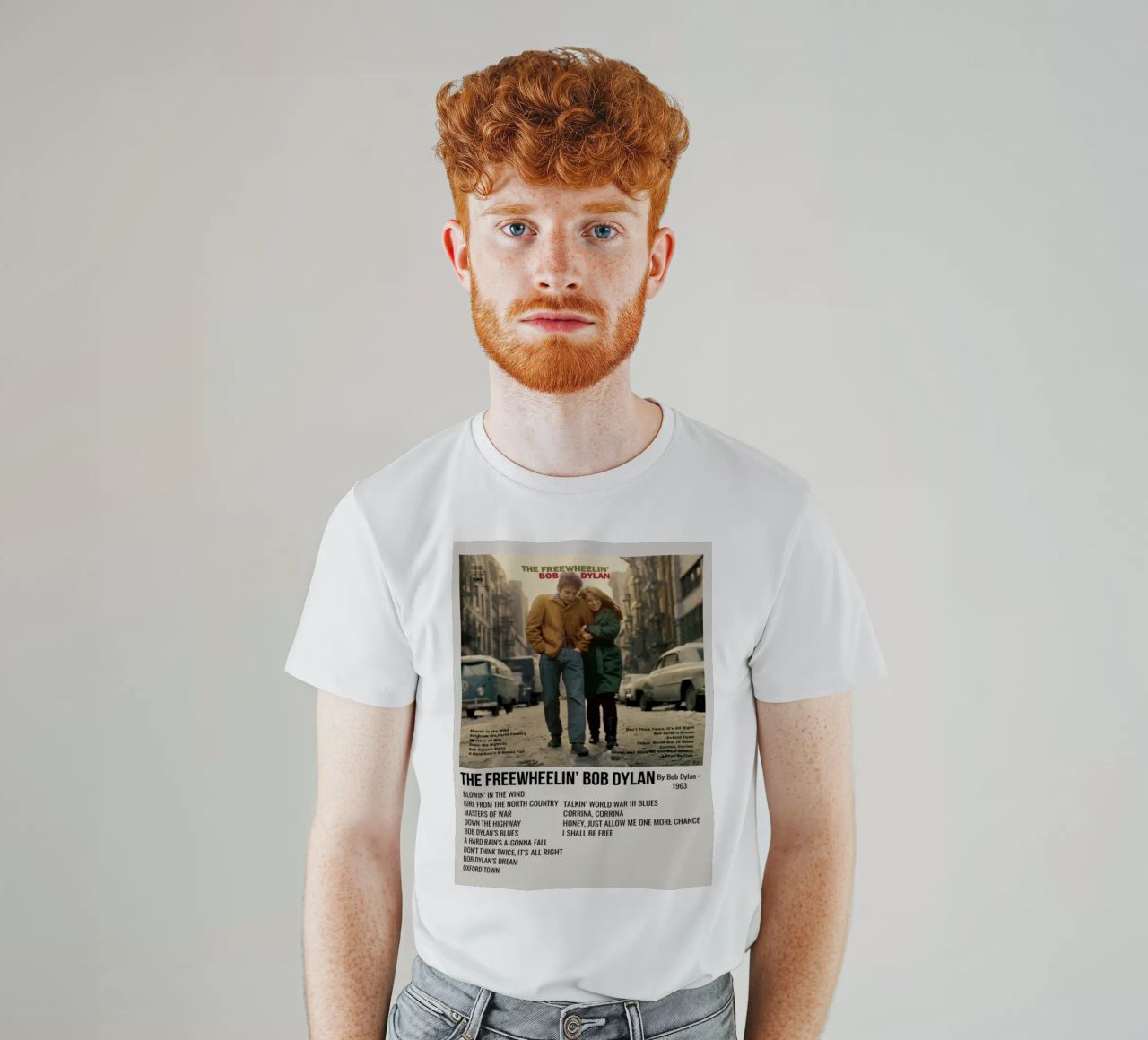 the freewheelin bob dylan t-shirt da SoundStudio