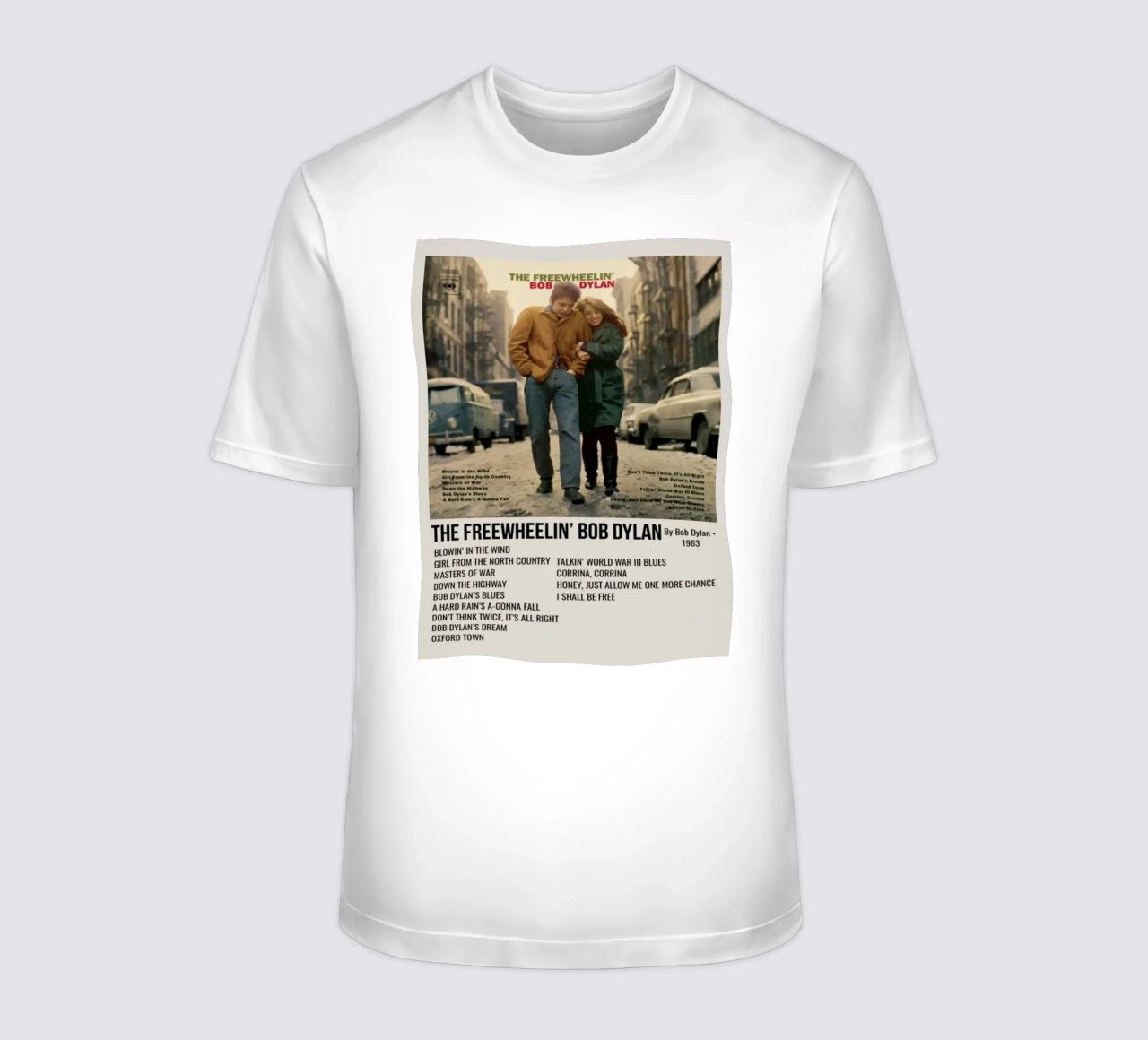 the freewheelin bob dylan t-shirt da SoundStudio