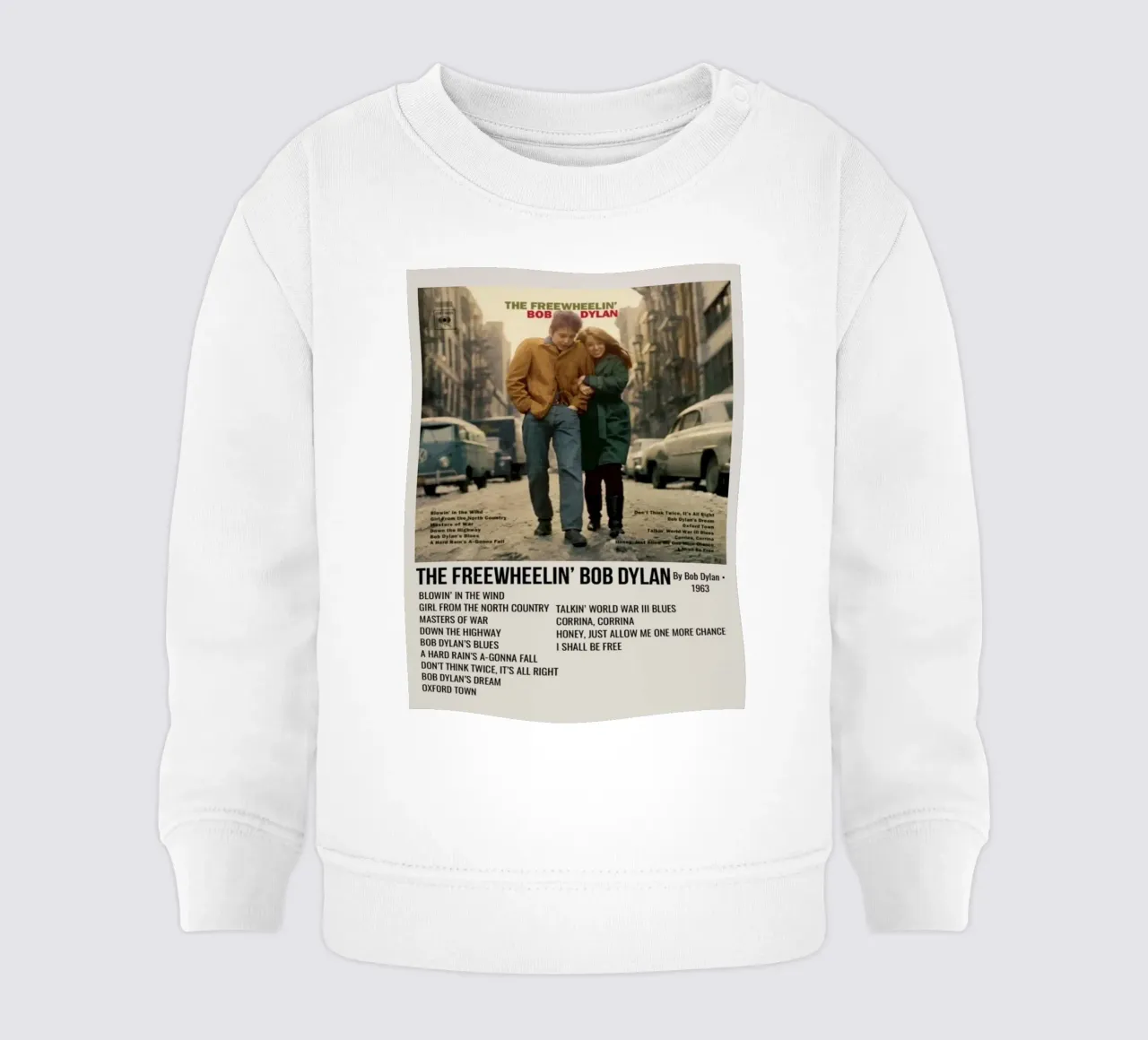 the freewheelin bob dylan sweat pour bébé de SoundStudio