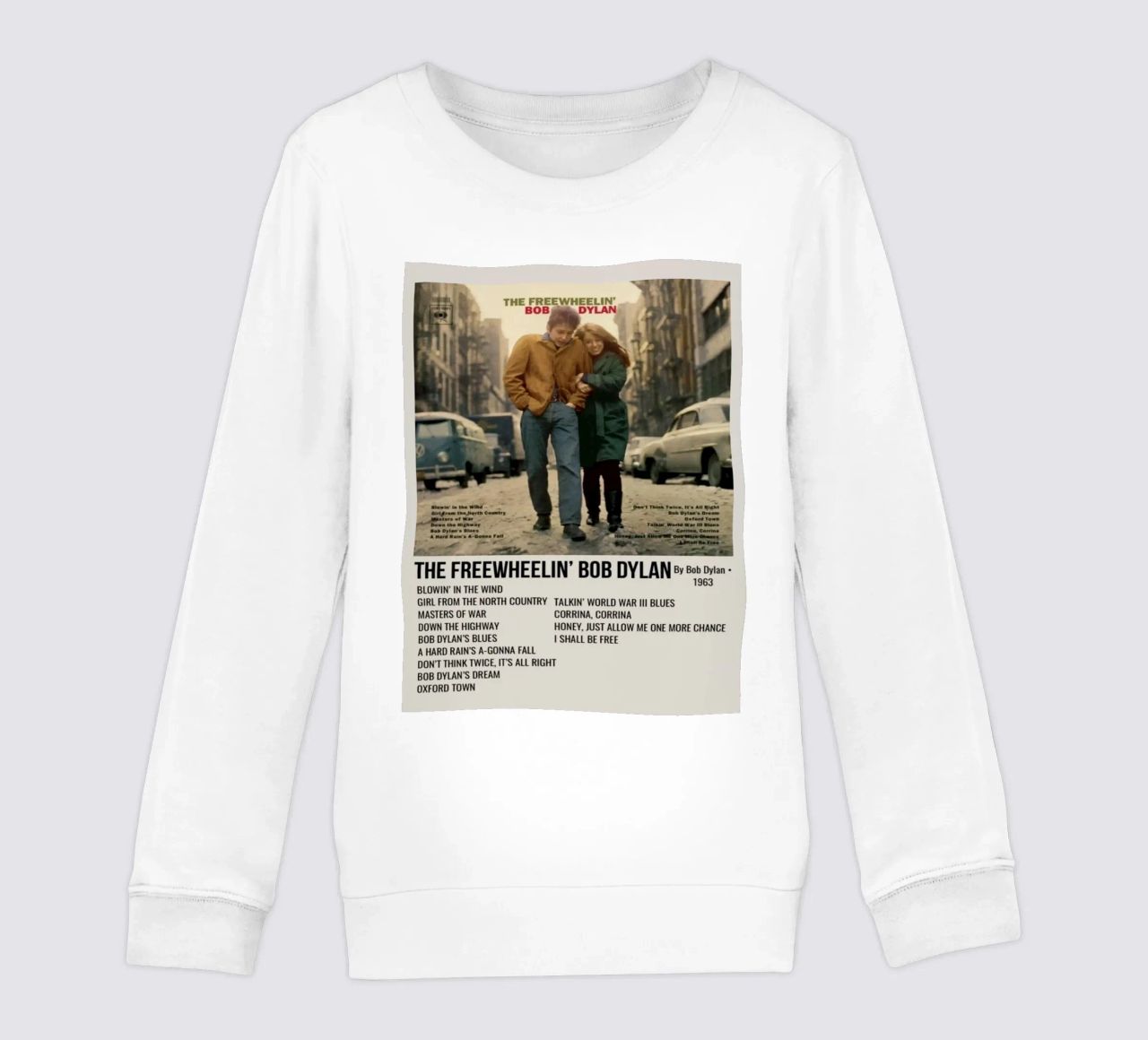 the freewheelin bob dylan felpa bambino da SoundStudio