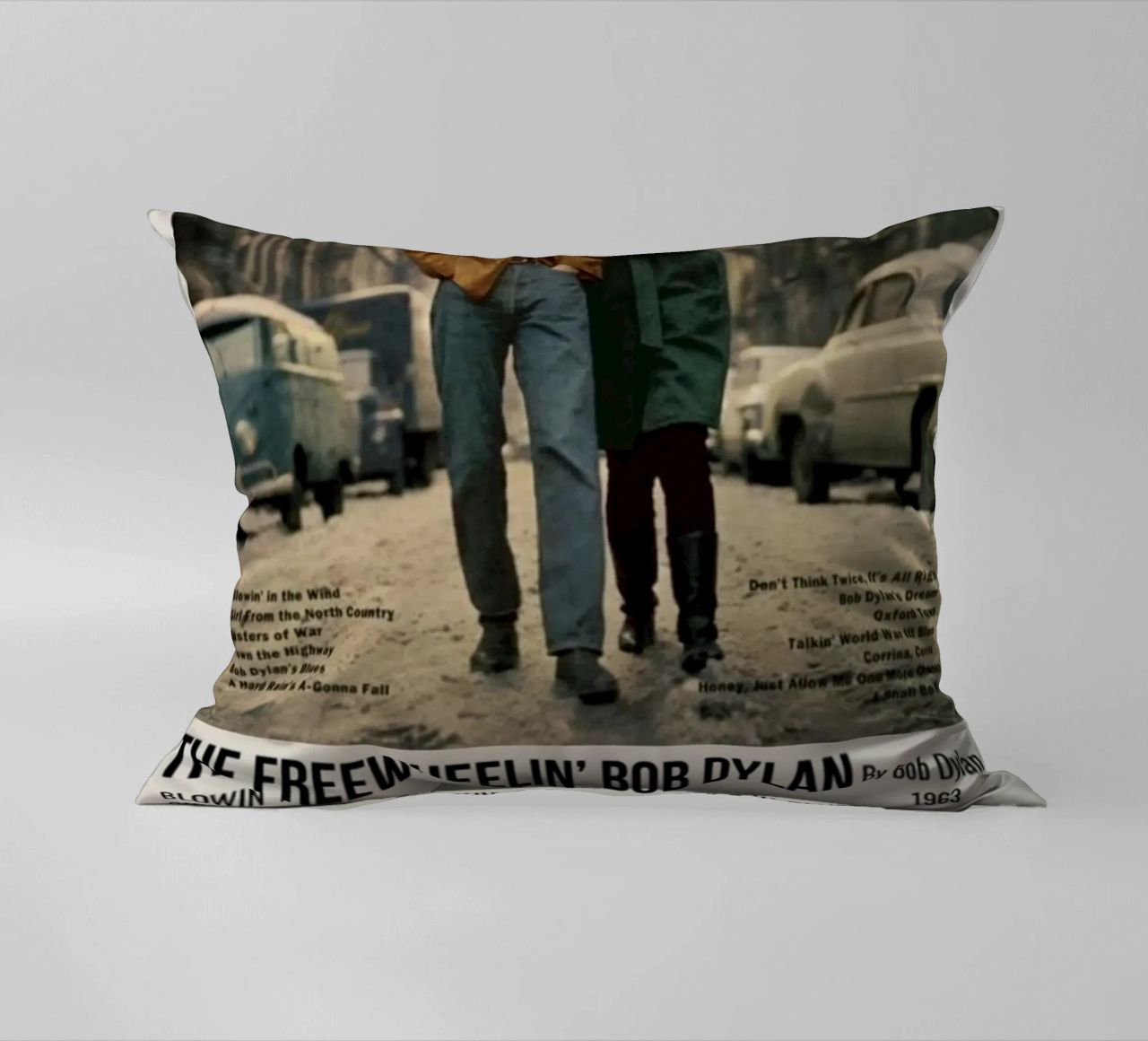 the freewheelin bob dylan cuscino da SoundStudio