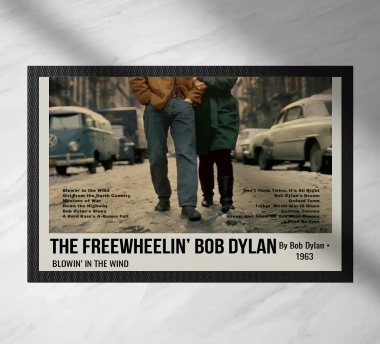 the freewheelin bob dylan Fußmatte von SoundStudio