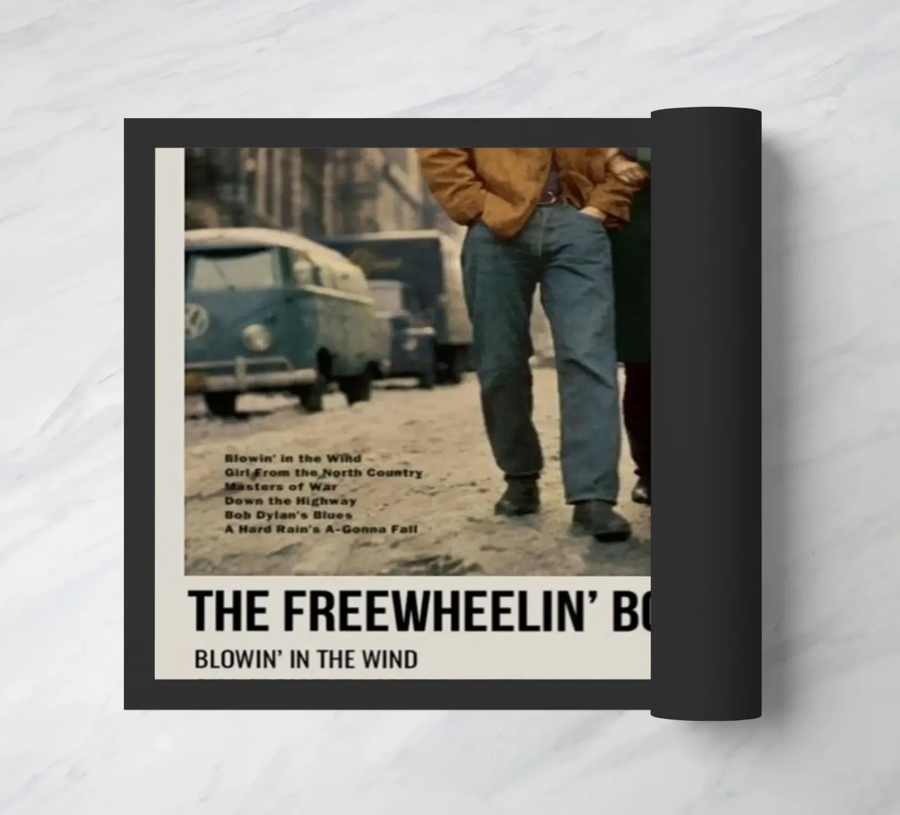 the freewheelin bob dylan Fußmatte von SoundStudio