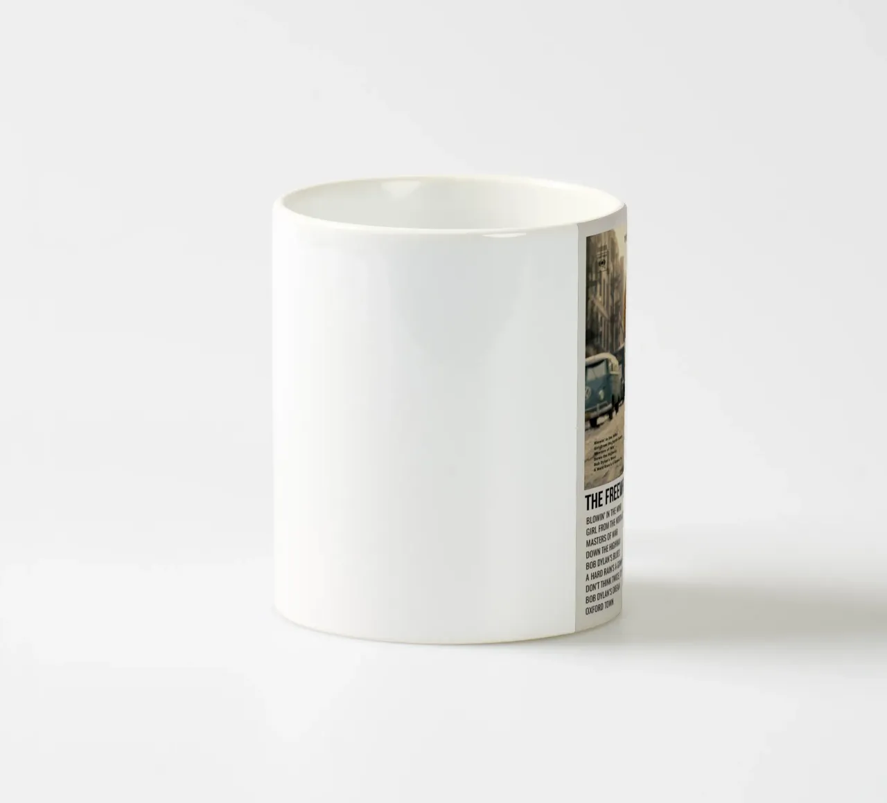 the freewheelin bob dylan mug en céramique de SoundStudio