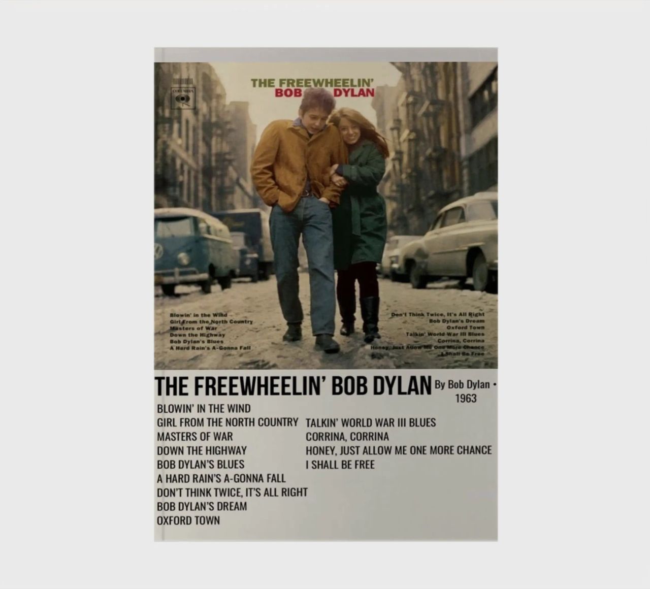 the freewheelin bob dylan notebook by SoundStudio