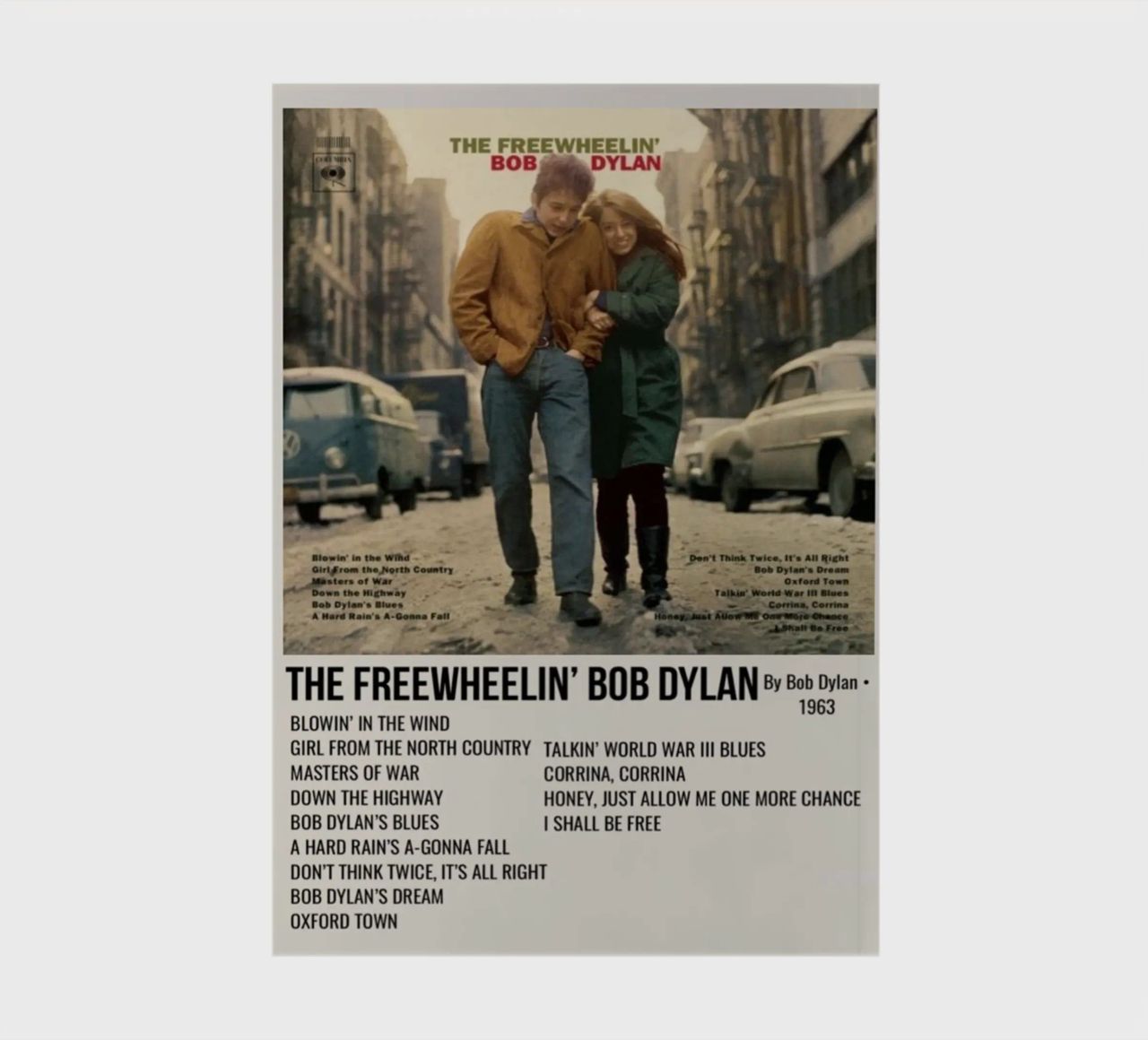 the freewheelin bob dylan notebook by SoundStudio