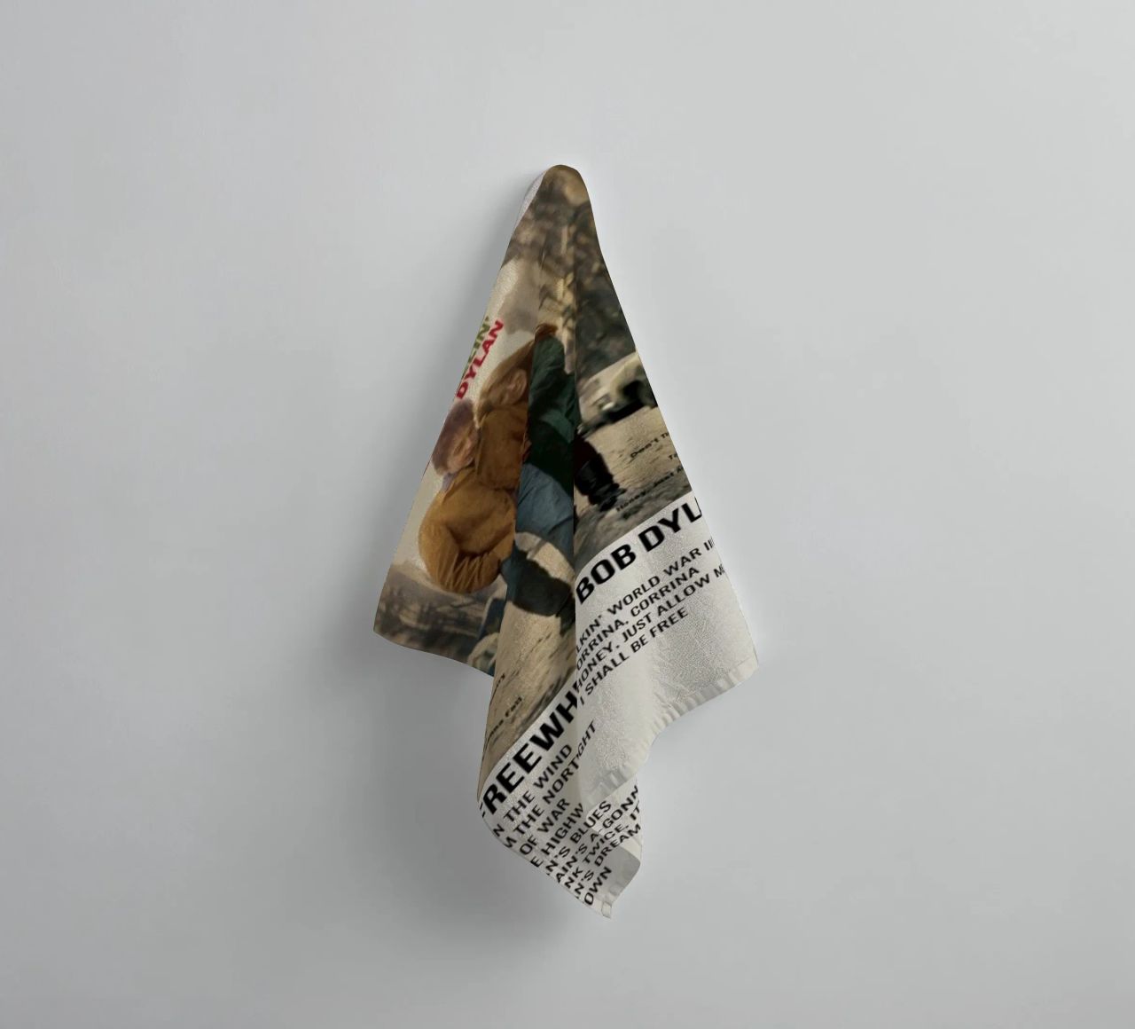 the freewheelin bob dylan badhanddoek van SoundStudio