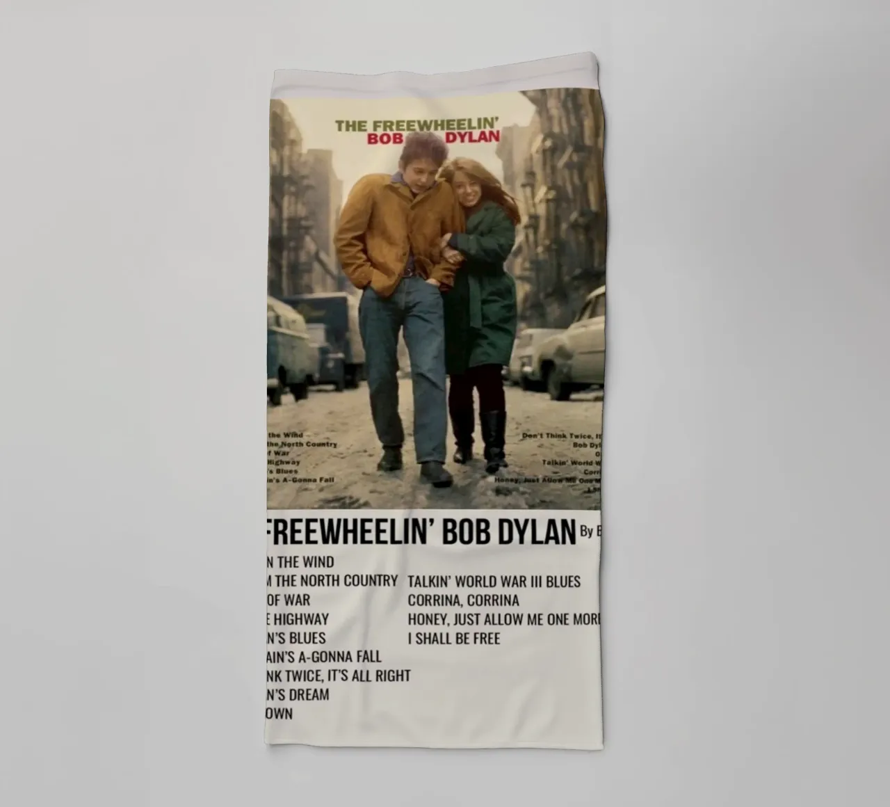 the freewheelin bob dylan serviette de bain de SoundStudio