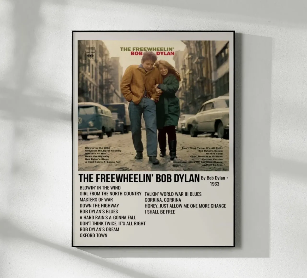 the freewheelin bob dylan acryl van SoundStudio