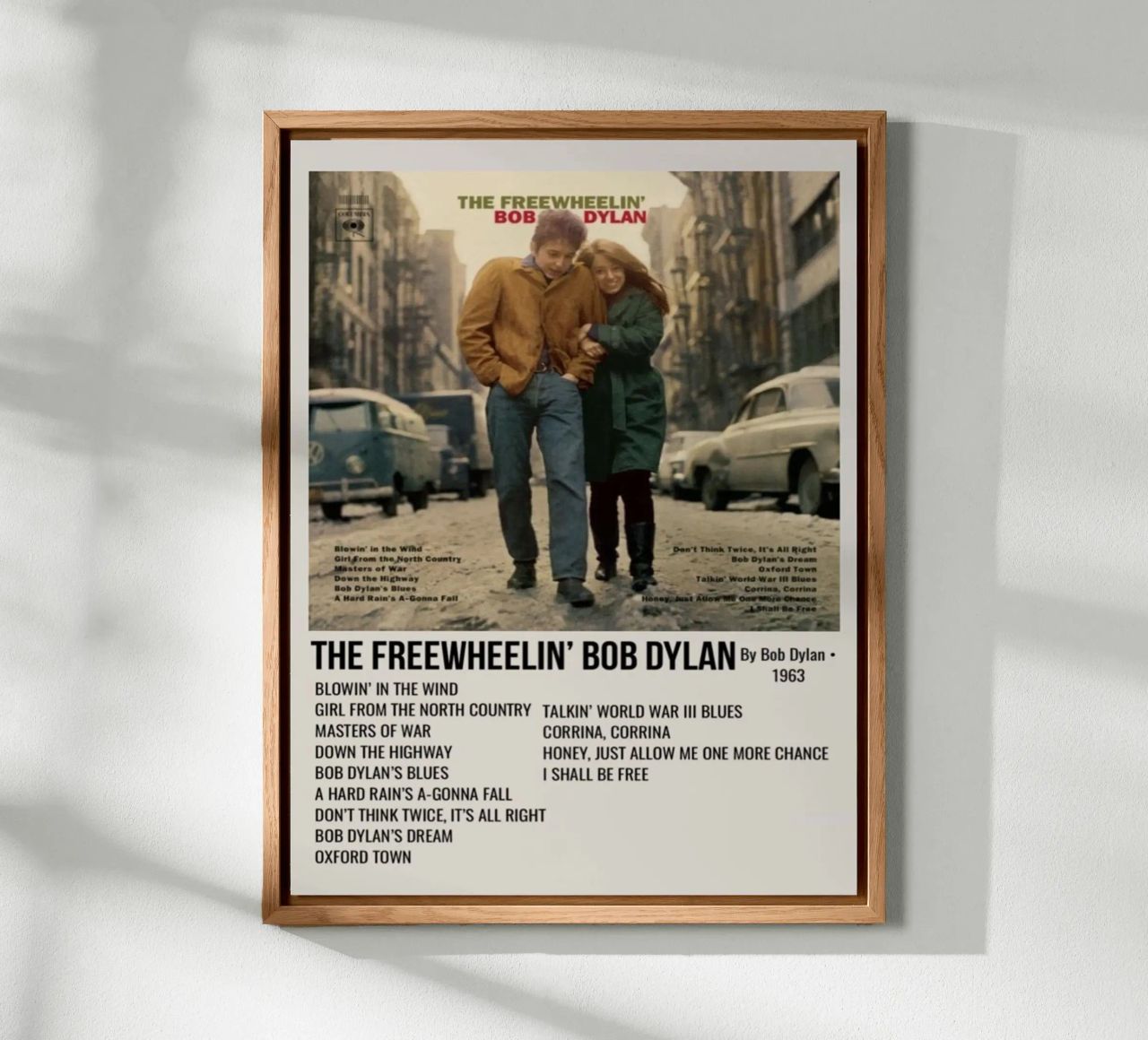 the freewheelin bob dylan alluminio dibond da SoundStudio