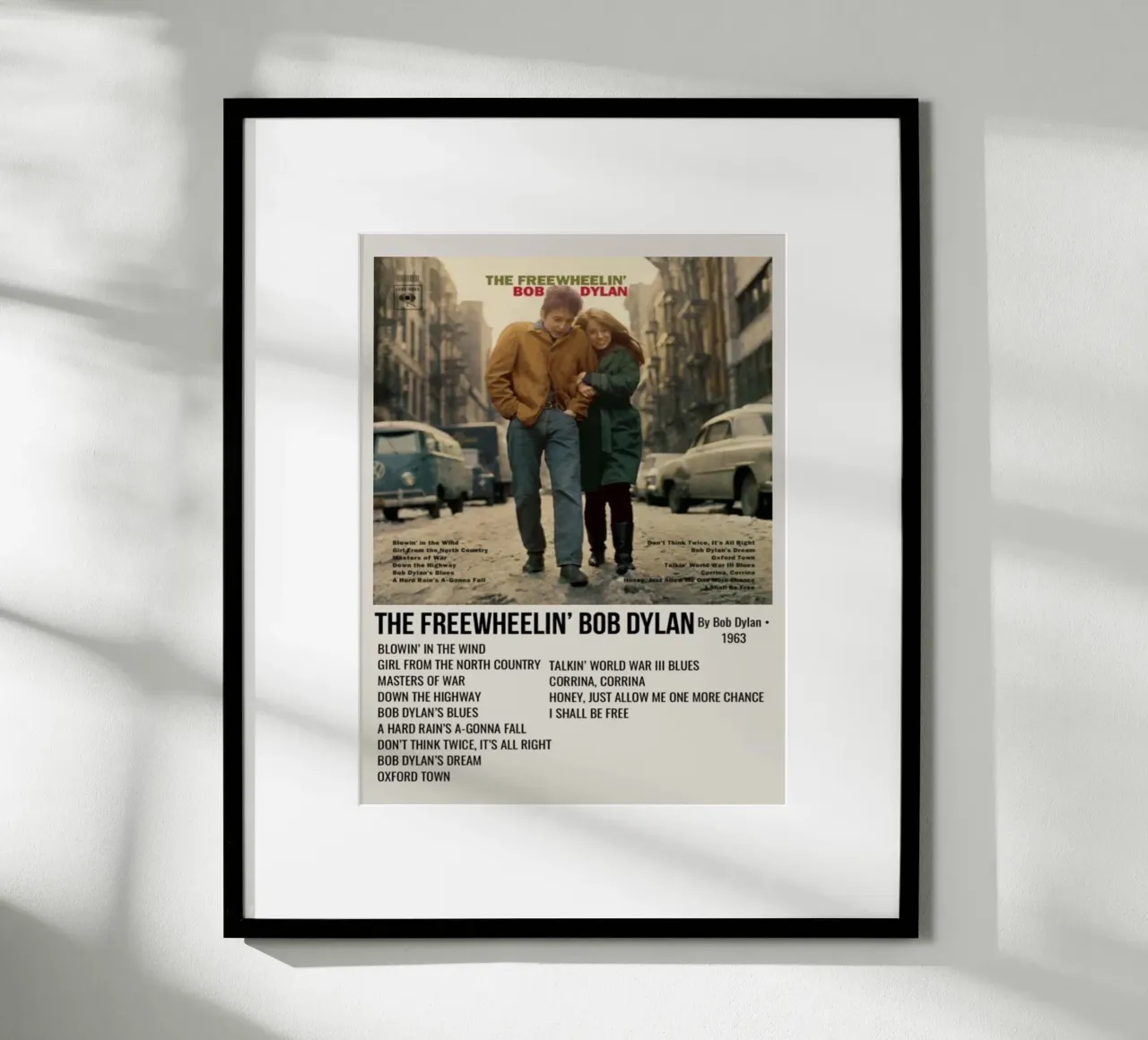 the freewheelin bob dylan hahnemühle van SoundStudio