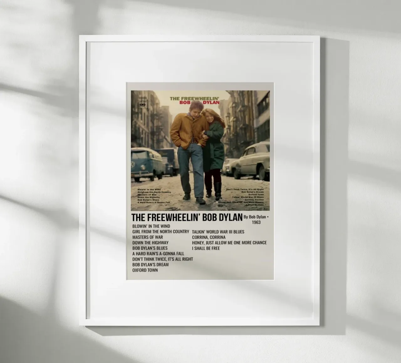 the freewheelin bob dylan hahnemühle van SoundStudio