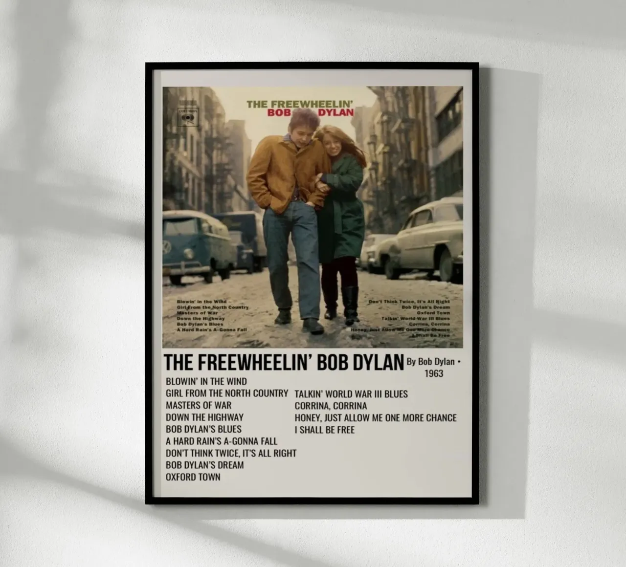 the freewheelin bob dylan hahnemühle van SoundStudio