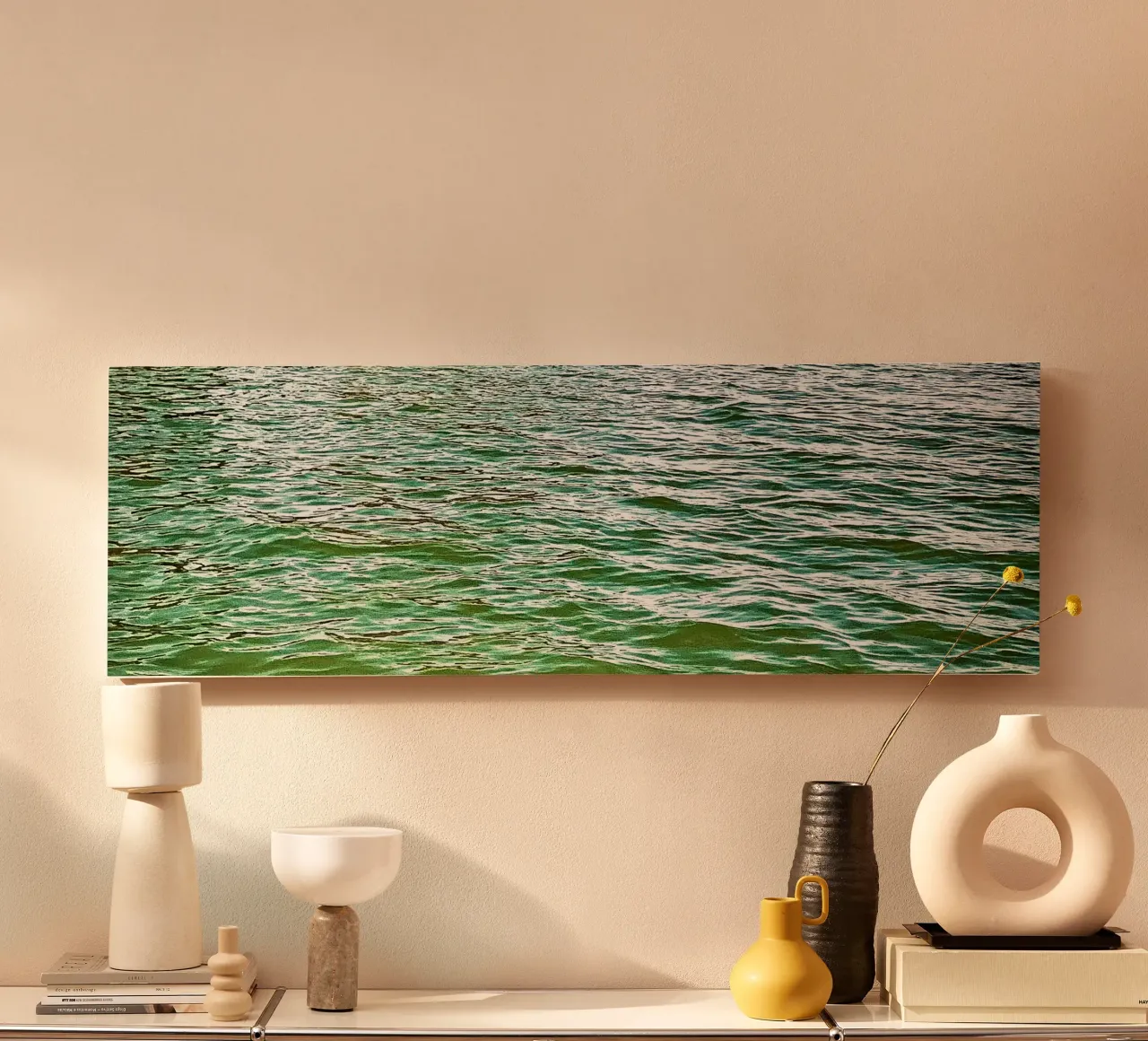 Riflessi d'acqua tela con Cornice a cassetta da Art Studio by Iris