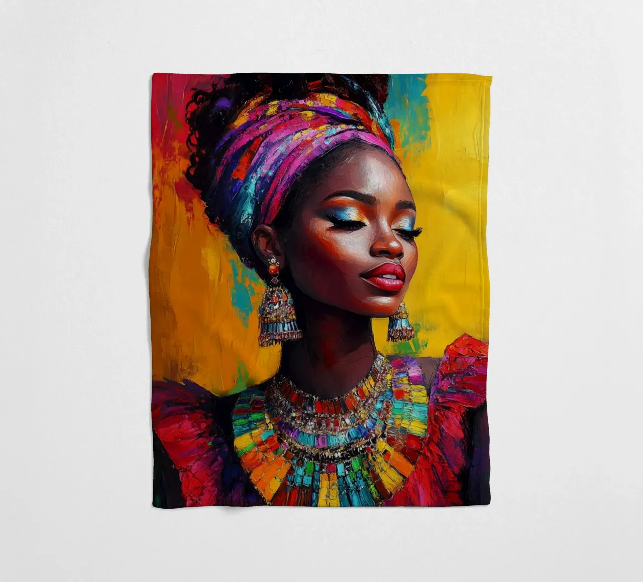 L'armonia delle donne africane coperta in pile da Carinaprint