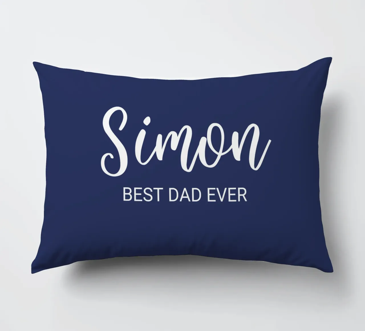 Personalized Custom Name Best Dad Ever decorative cushion by Personalized Art