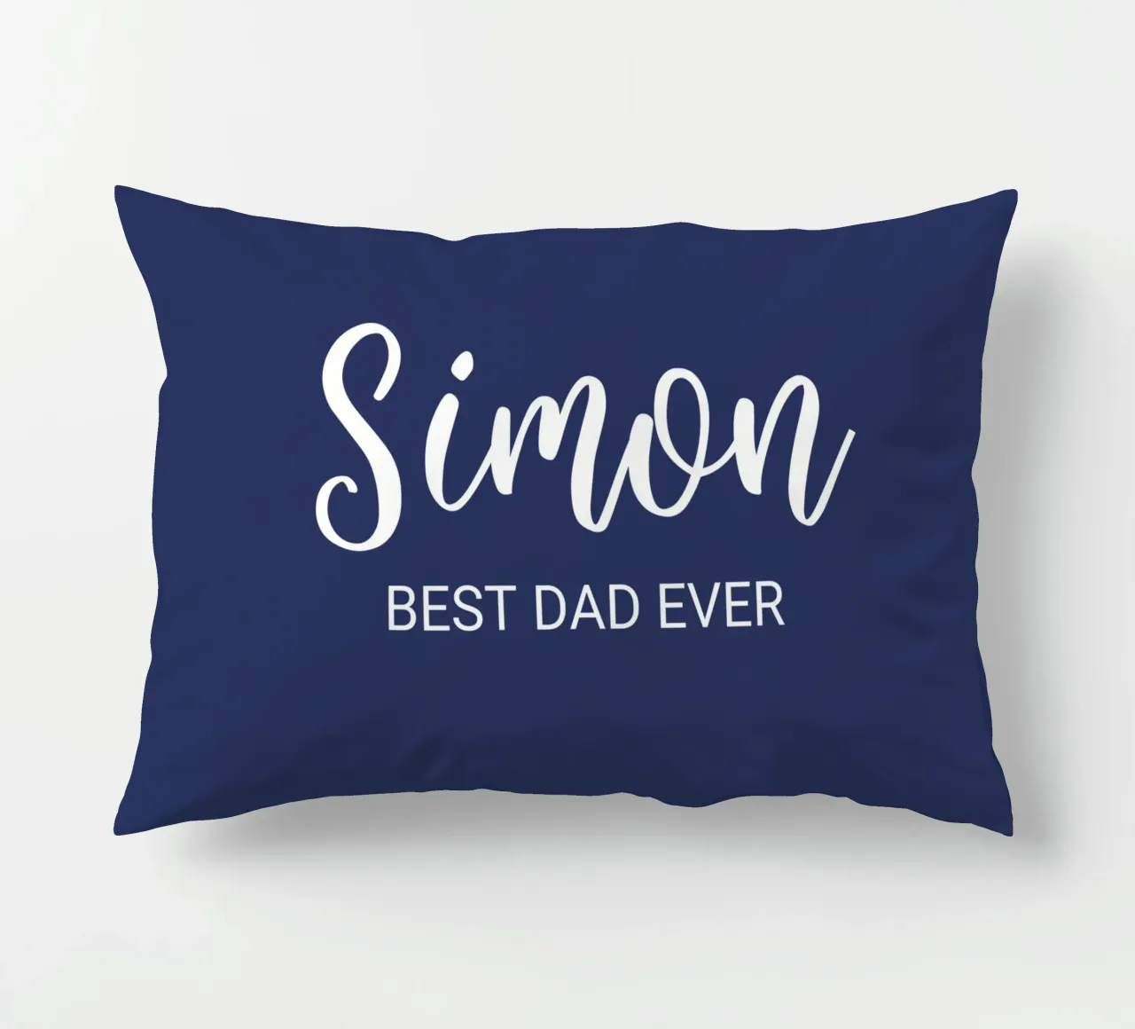 Personalized Custom Name Best Dad Ever decorative cushion by Personalized Art