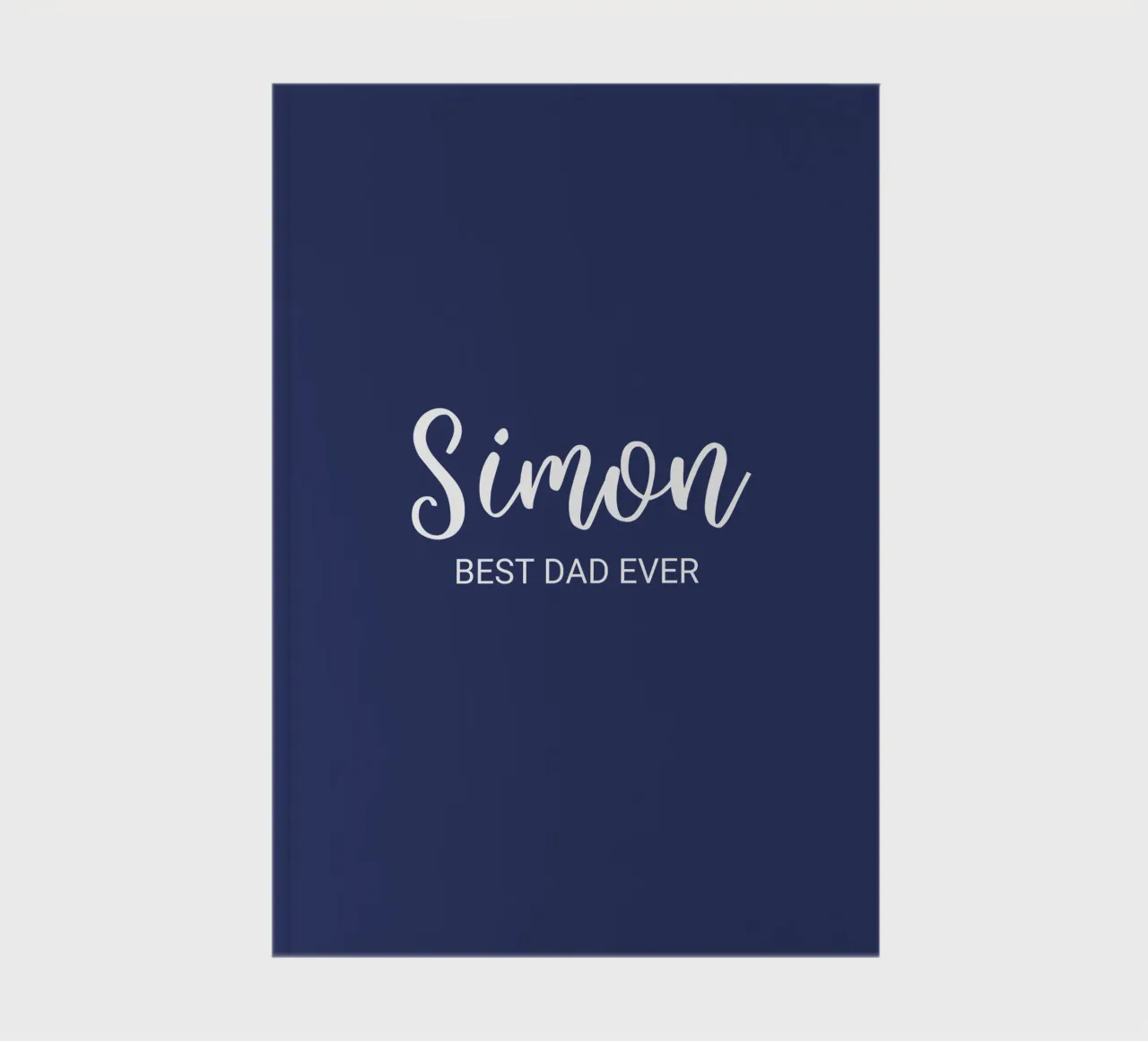 Personalized Custom Name Best Dad Ever notebook by Personalized Art