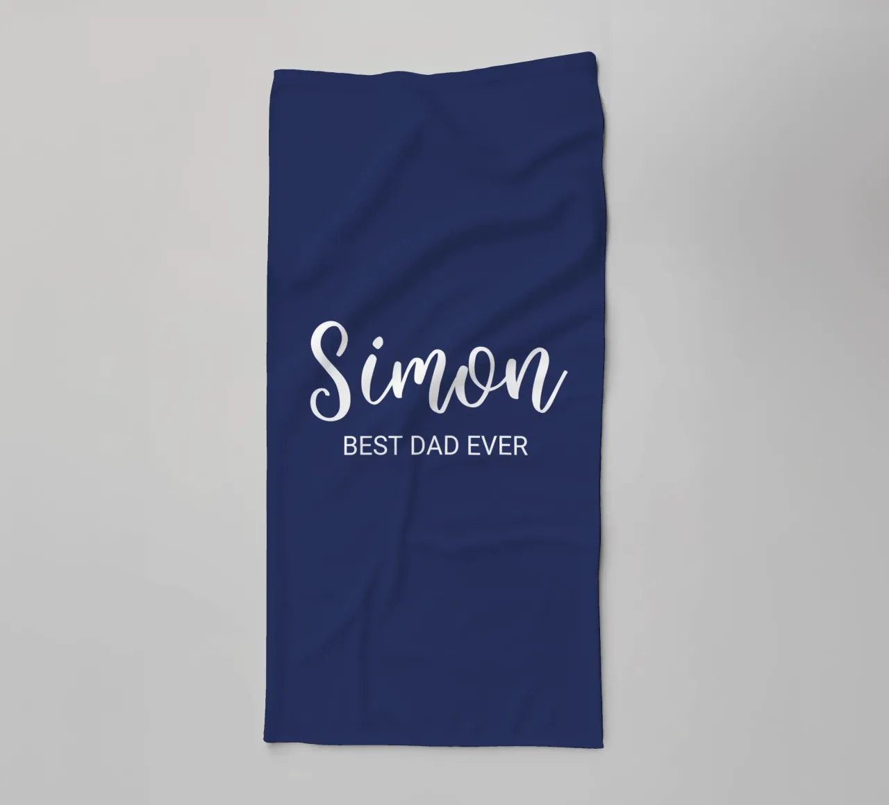 Personalized Custom Name Best Dad Ever towel by Personalized Art