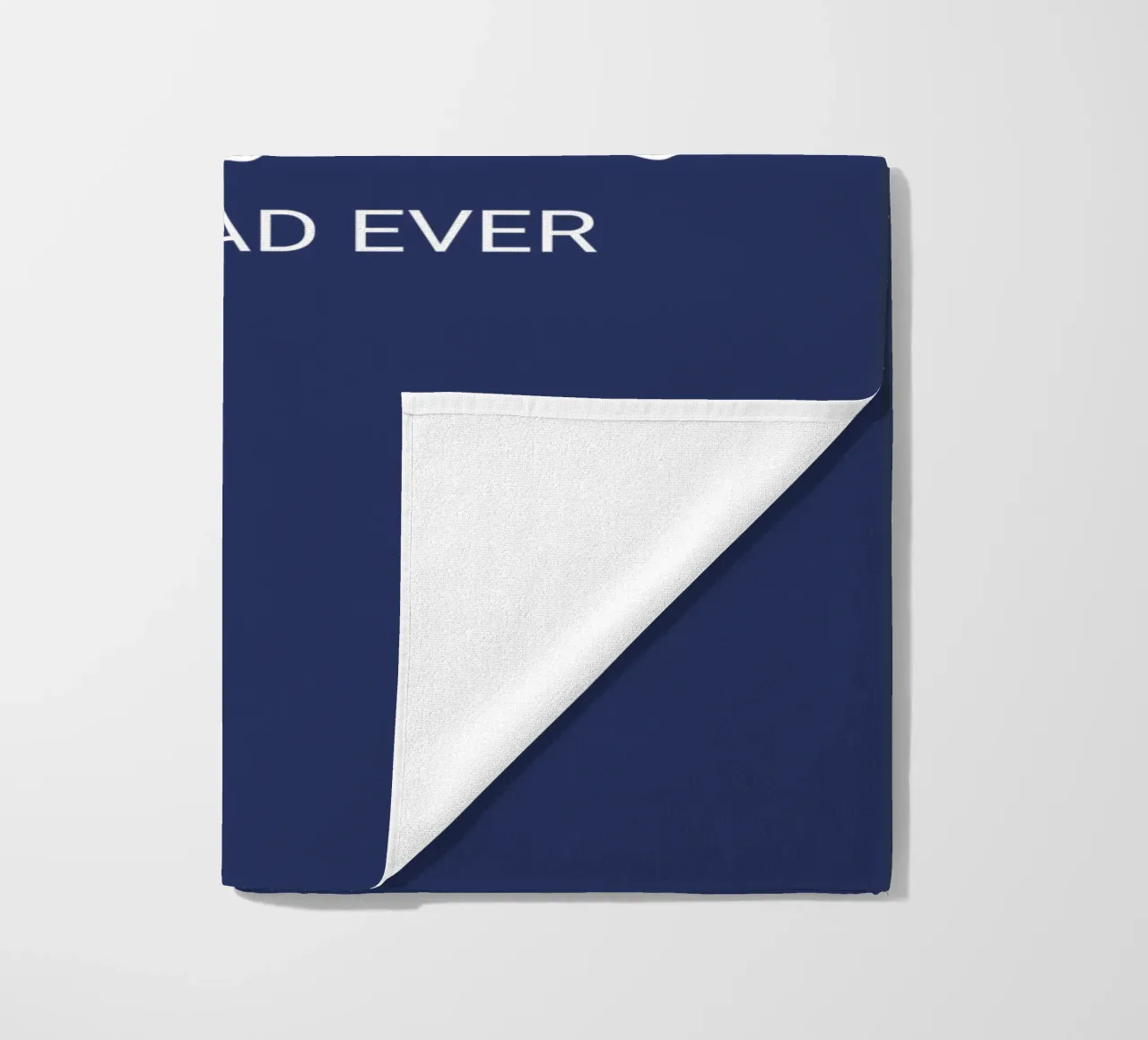 Personalized Custom Name Best Dad Ever beach towel by Personalized Art
