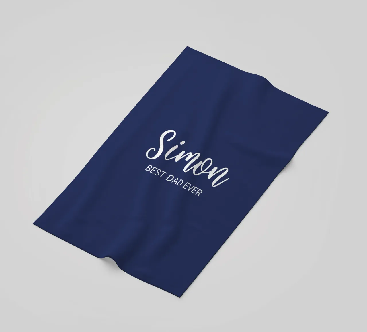 Personalized Custom Name Best Dad Ever beach towel by Personalized Art