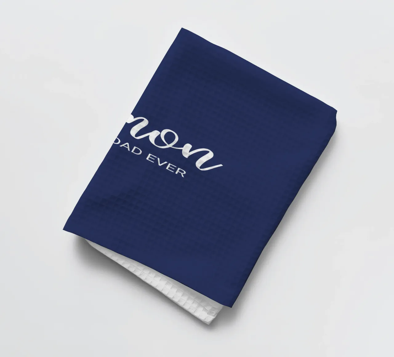 Personalized Custom Name Best Dad Ever tea towel by Personalized Art