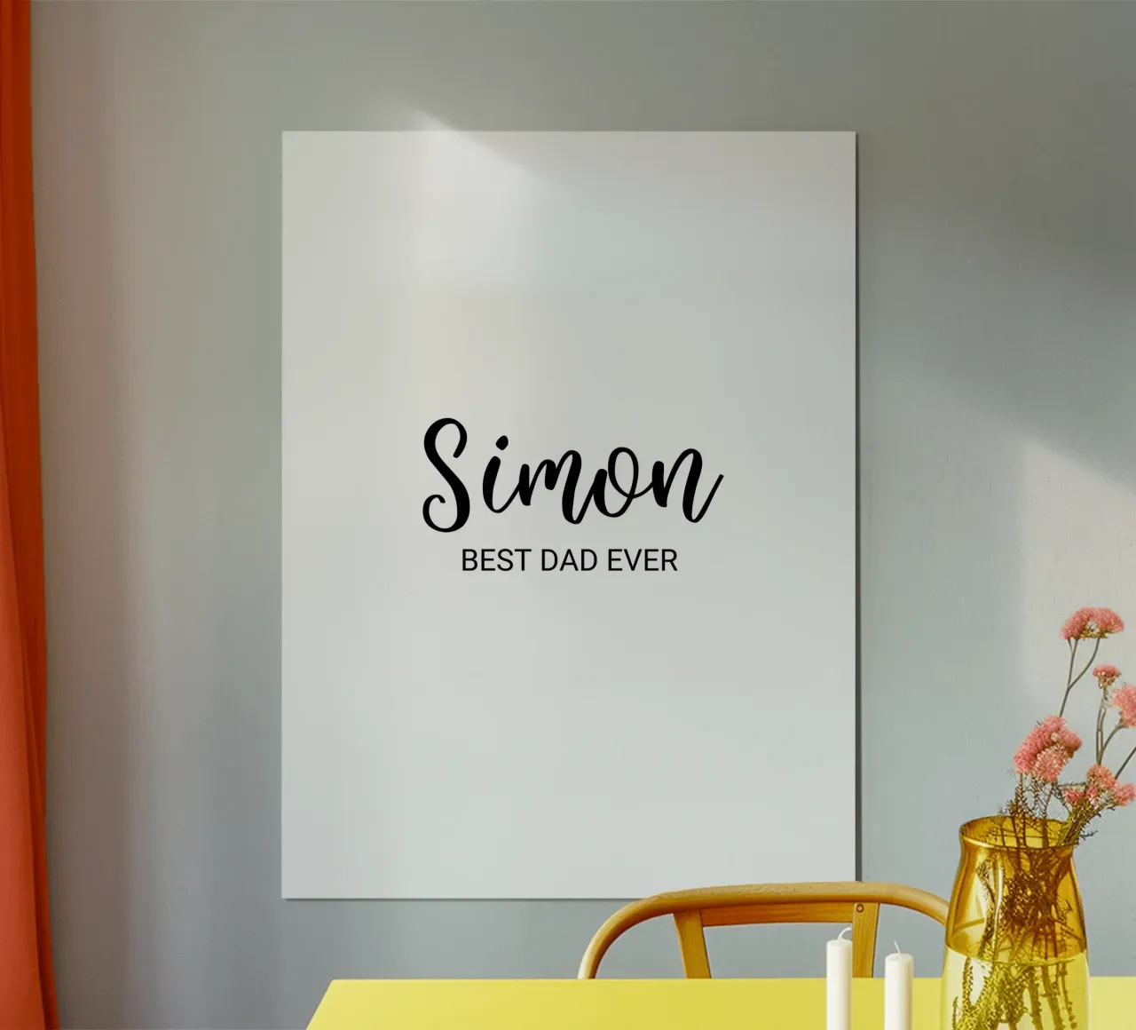 Personalized Custom Name Best Dad Ever hahnemühle by Personalized Art